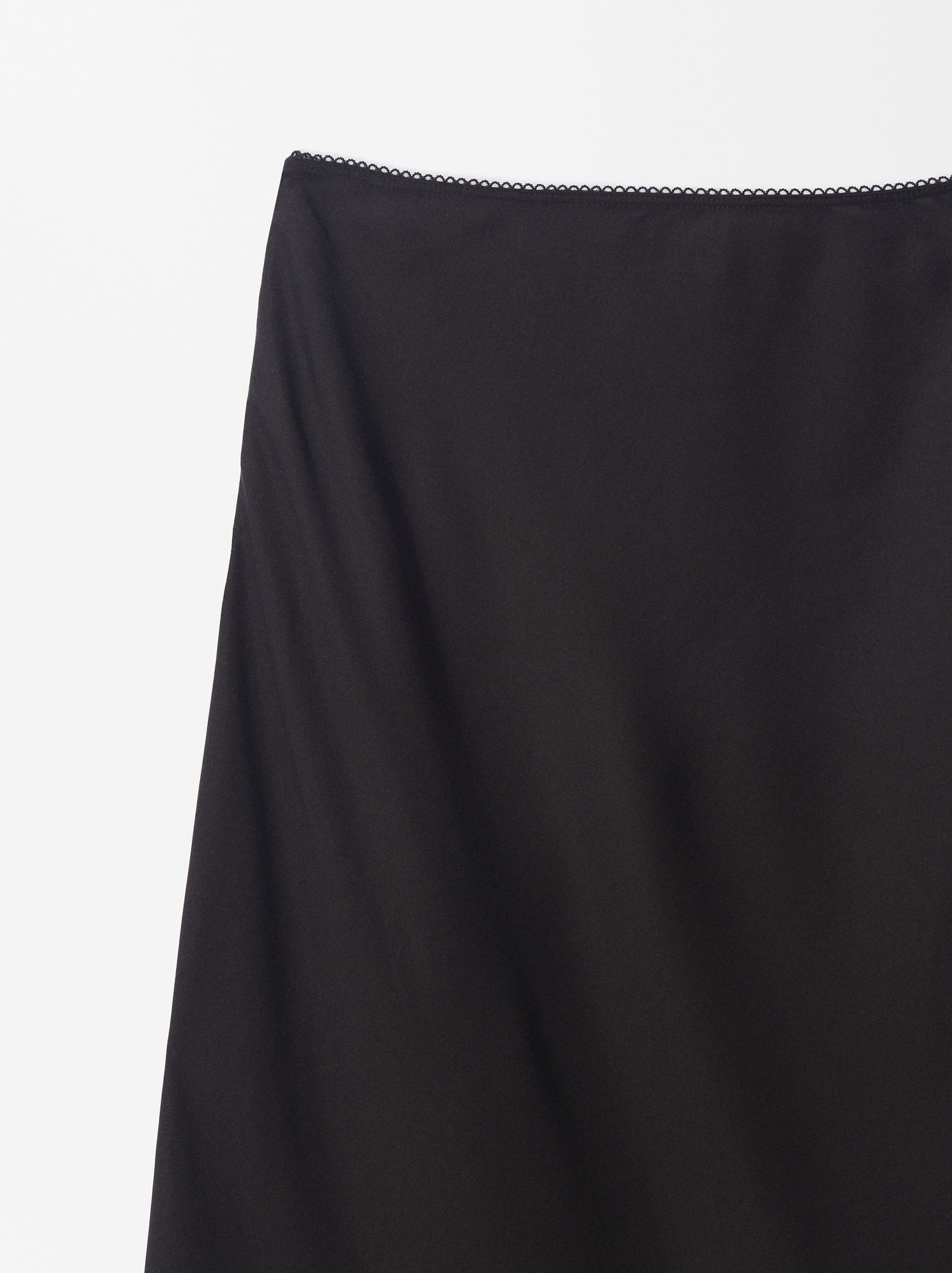 Midi Skirt With Elastic Waistband image number 5.0