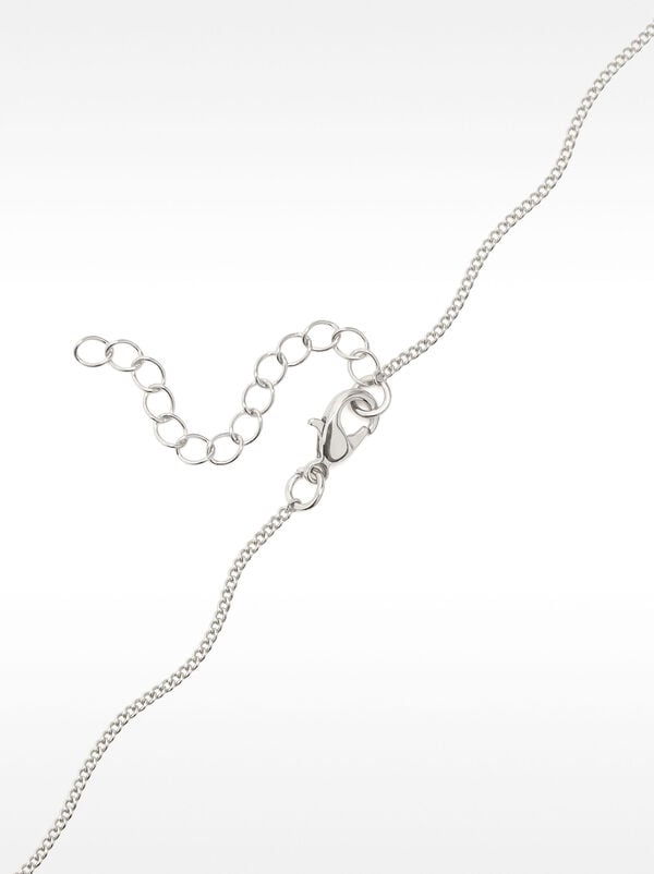 Short necklace with zirconia