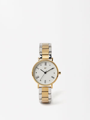Watch Two-Toned Stainless Steel Strap