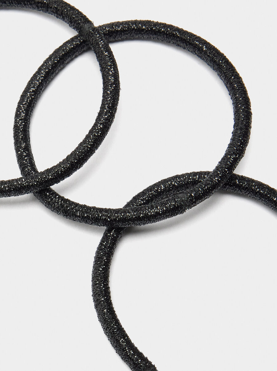 Set de elásticos para pelo con brillos