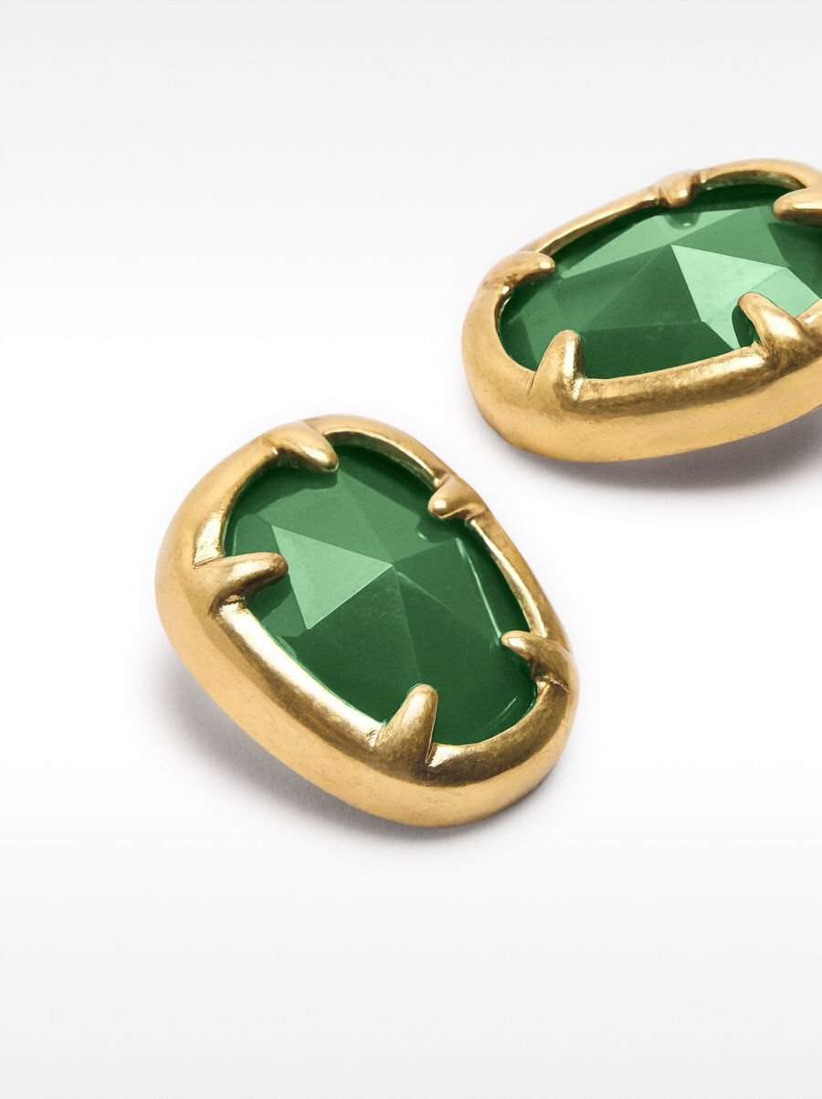 Pendientes geométricos dorados