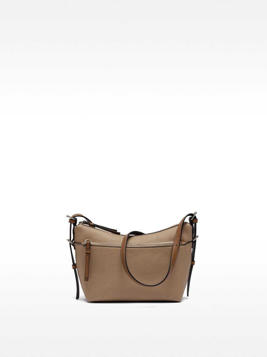 Crossbody bag with exterior pocket