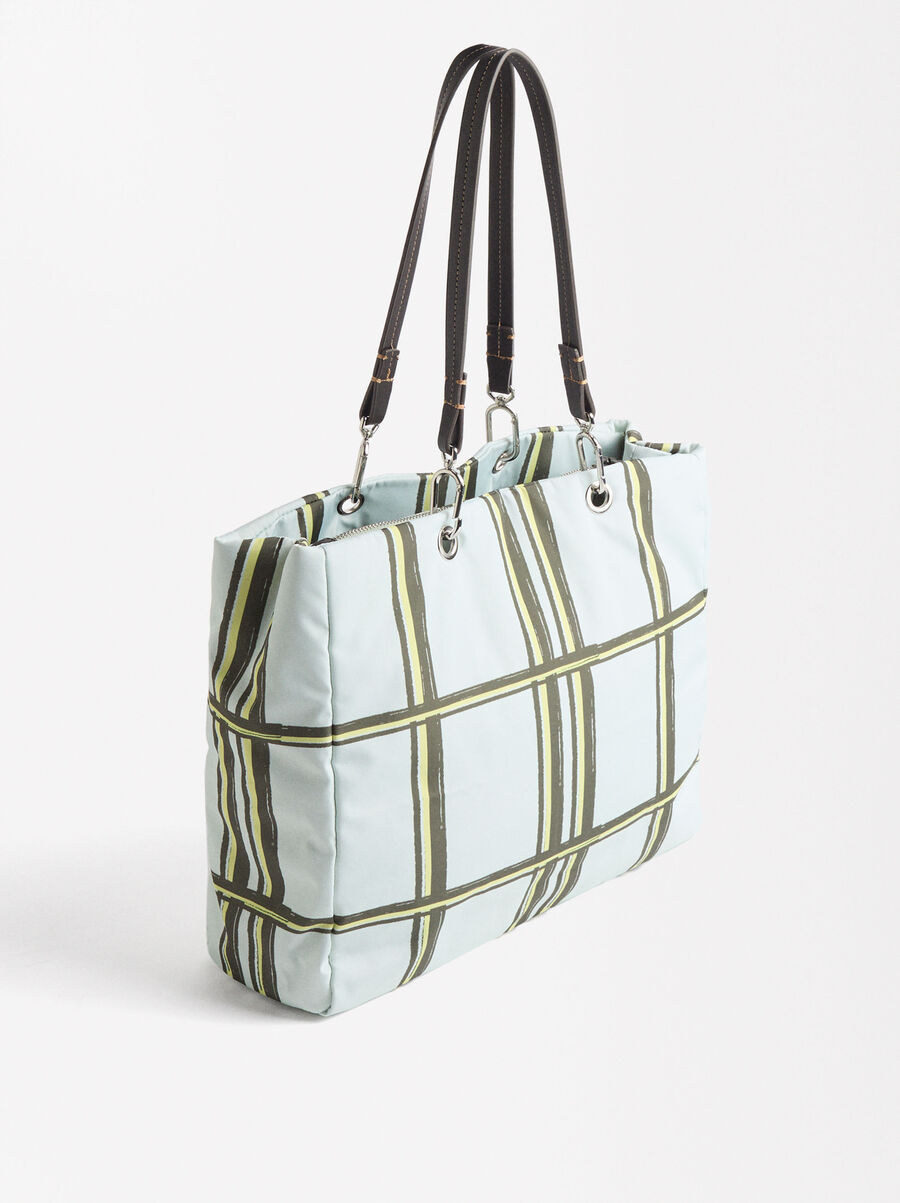 Printed Nylon tote bag
