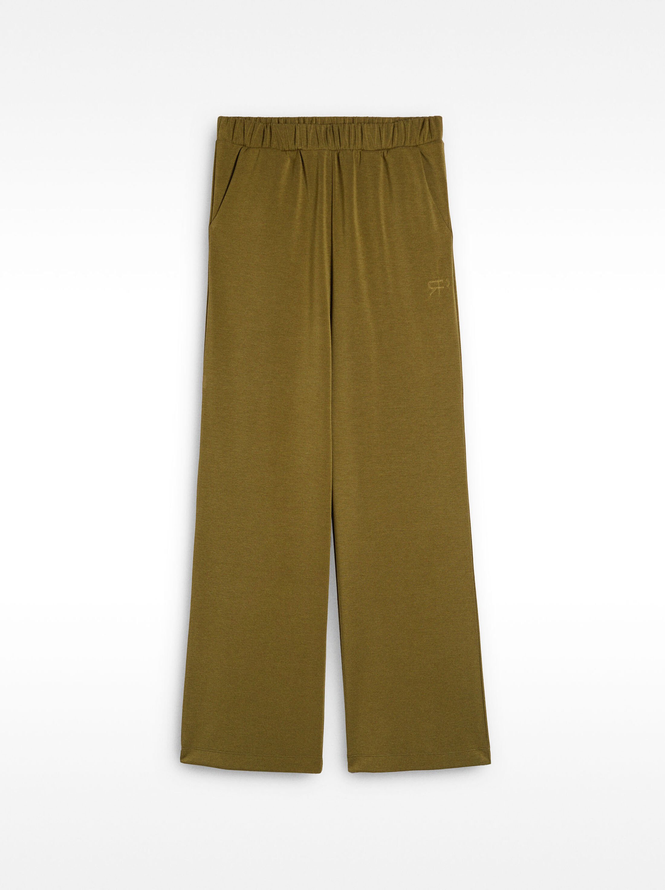 Loose-fitting trousers with elastic waistband image number 5.0