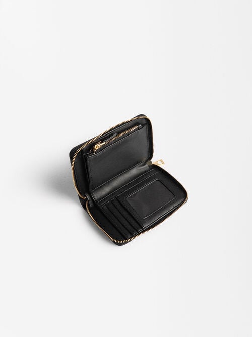 Cartera básica con textura