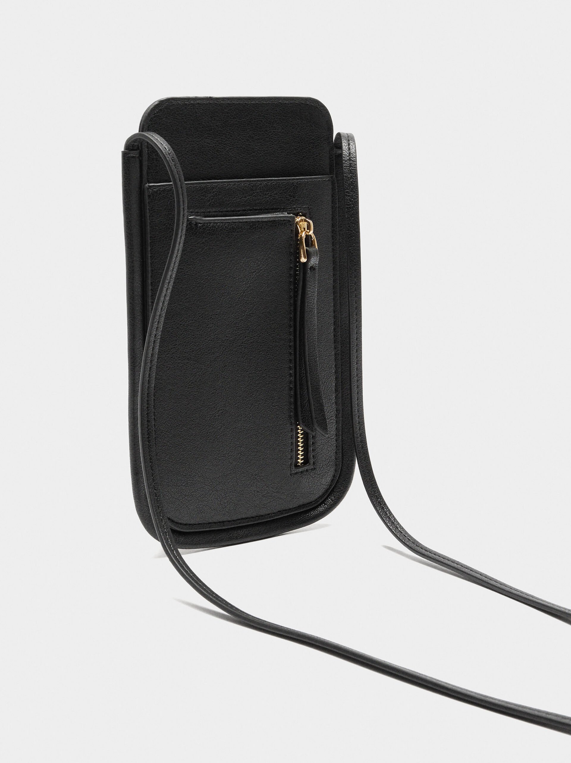 Cracked effect mobile phone bag image number 2.0