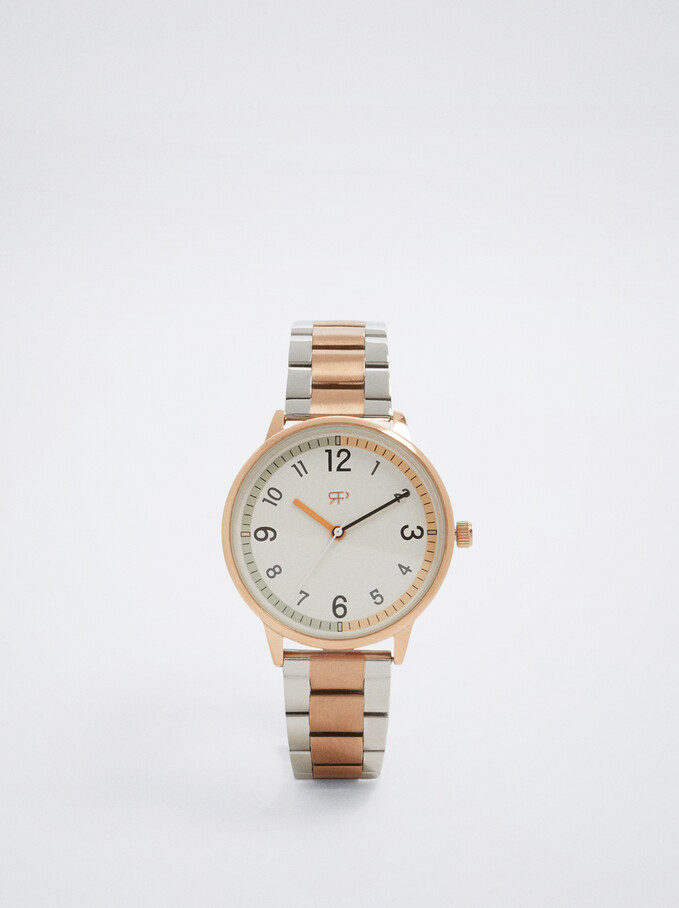 Watch With Interchangeable Straps, Rose Gold, hi-res