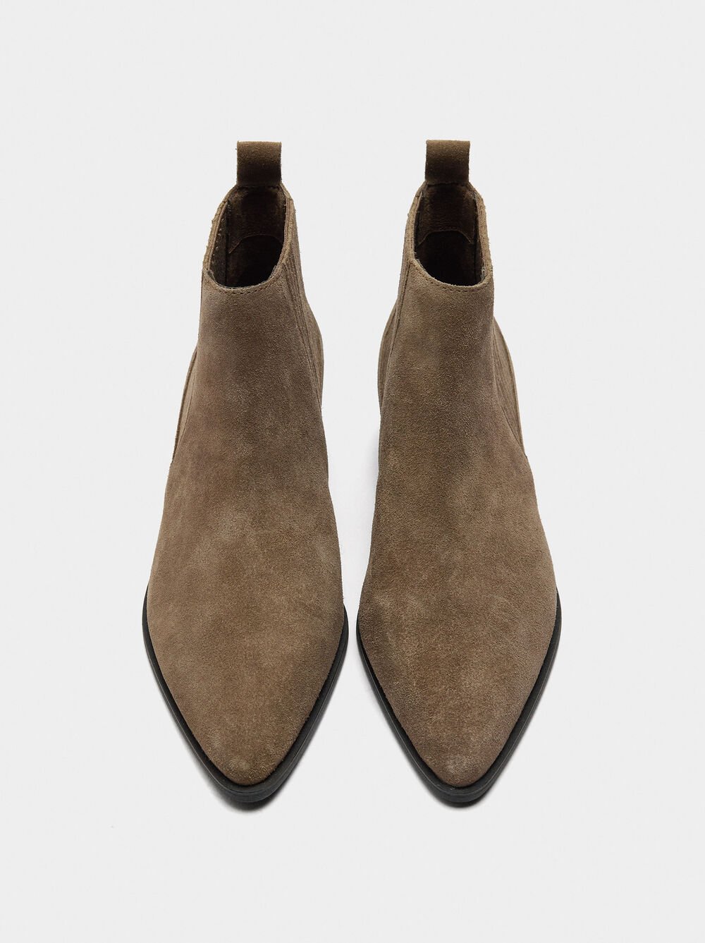 Bottines en cuir à talons