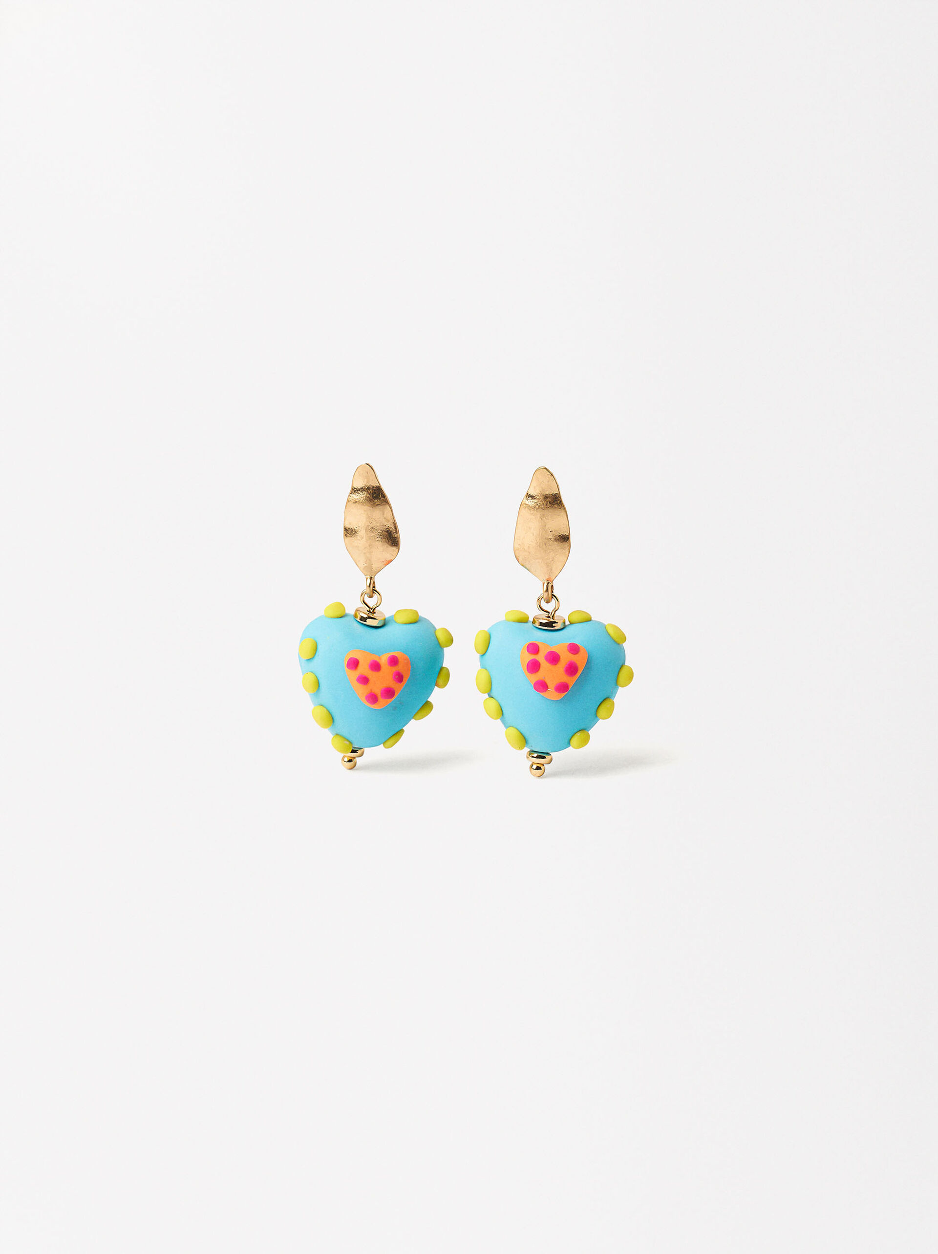 Multicolor Heart Earrings image number 0.0