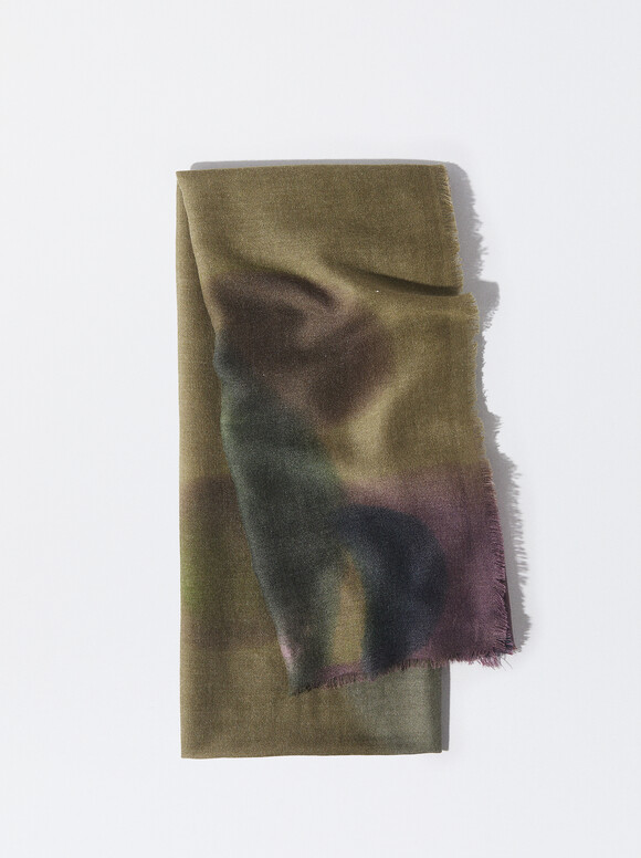 Foulard Imprimé, Multicolore, hi-res