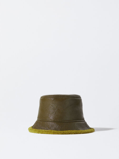 Cappellino Bucket Impermeabile In Vernice