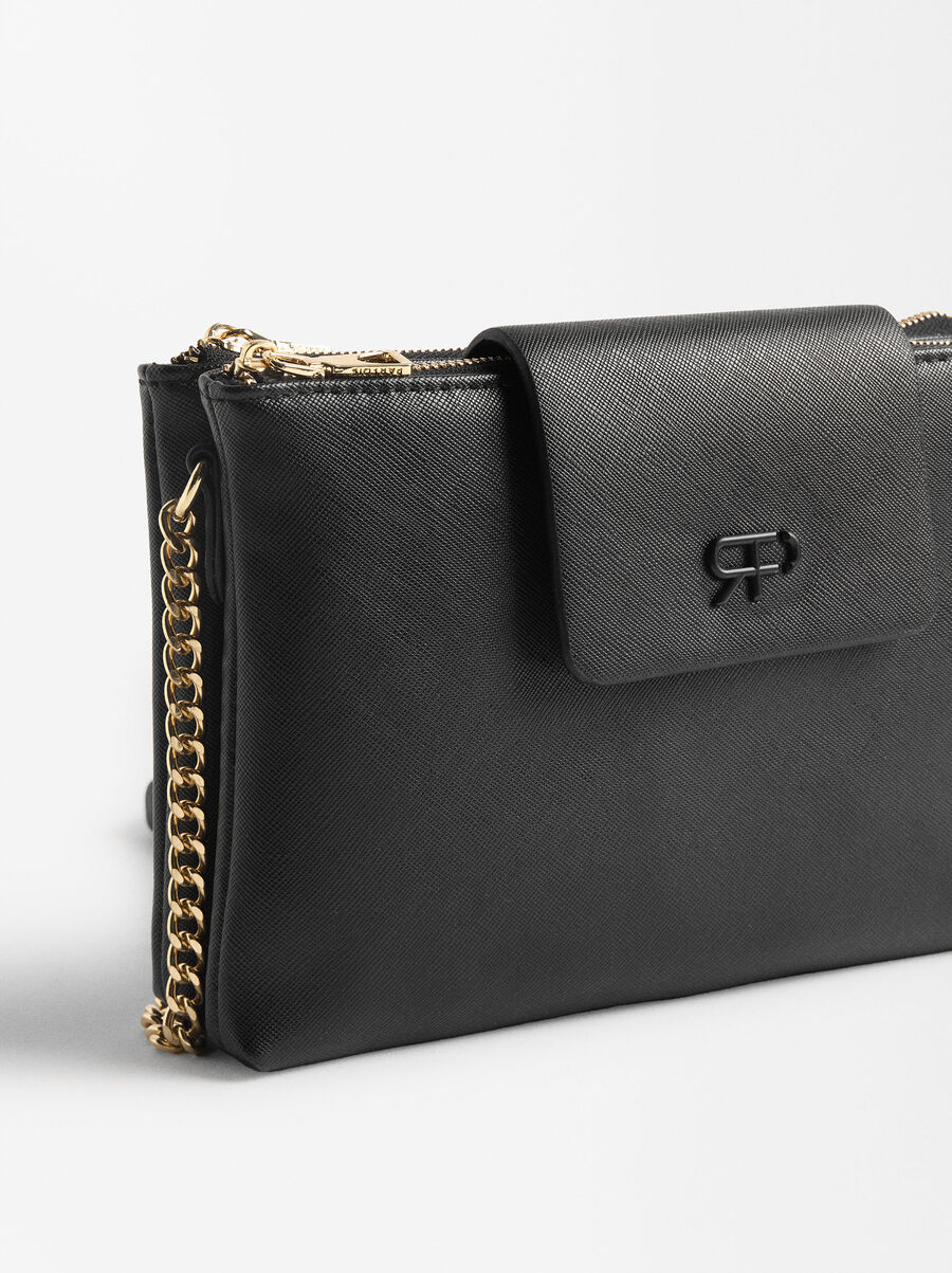 Double crossbody bag