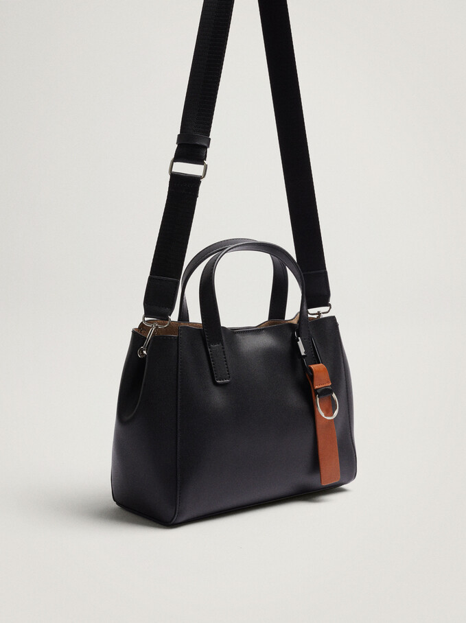 Tote Bag With Removable Interior, Black, hi-res