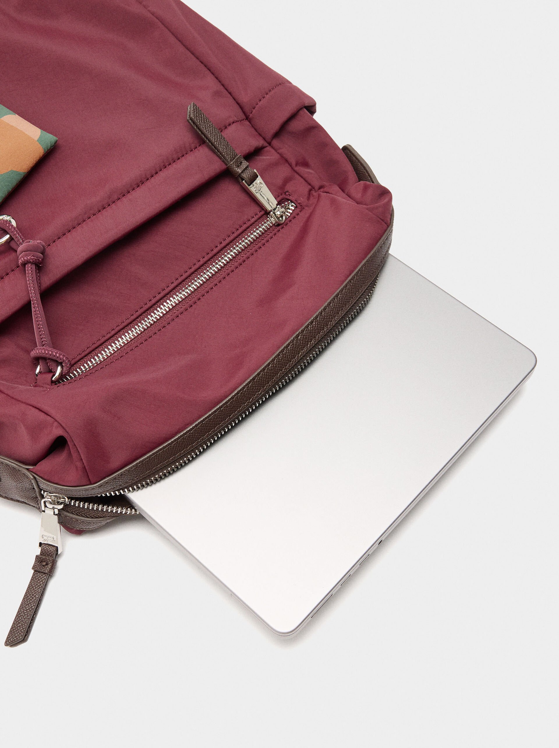 Nylon laptop backpack 13" image number 3.0