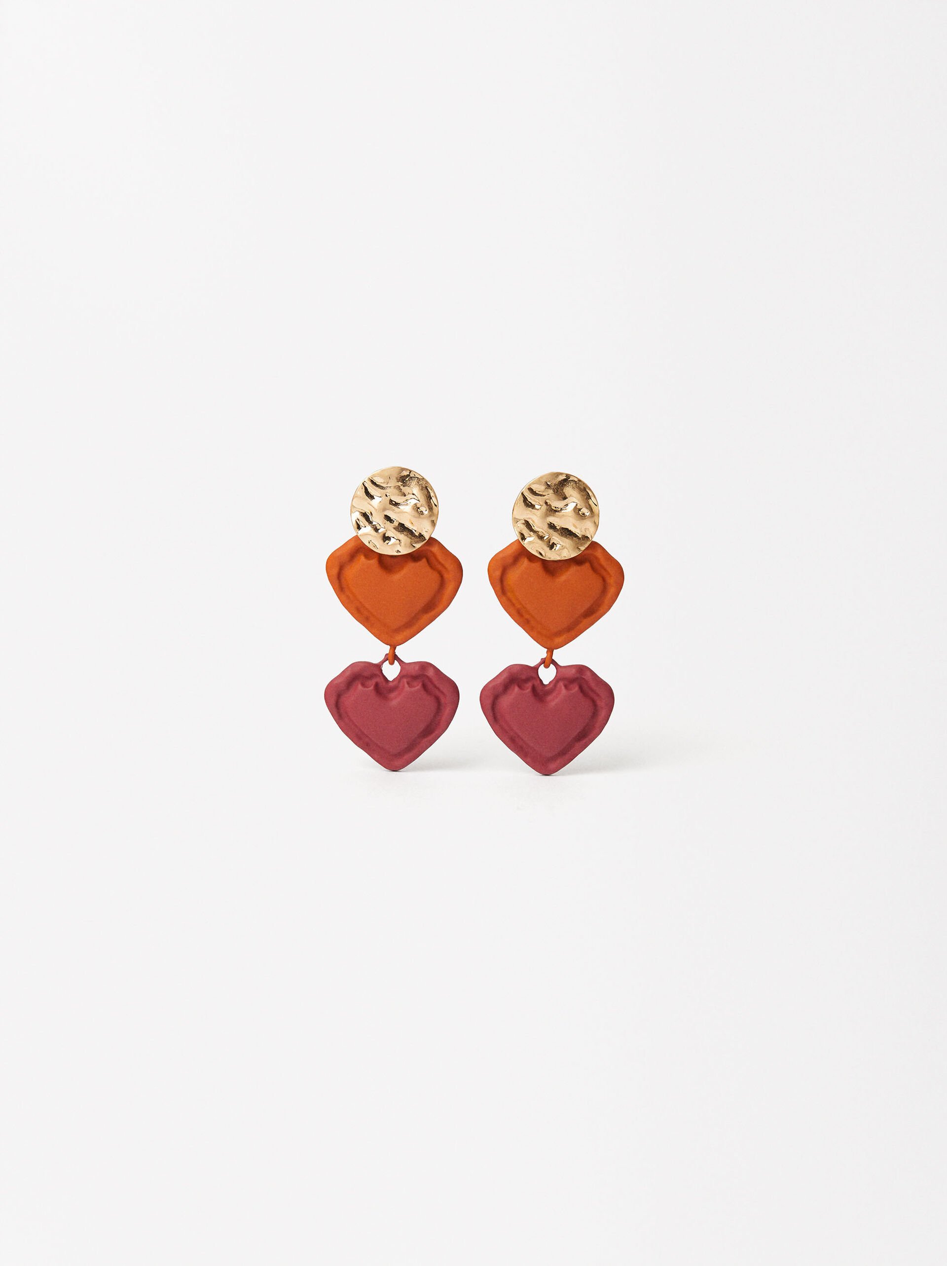 Long Earrings With Hearts image number 0.0