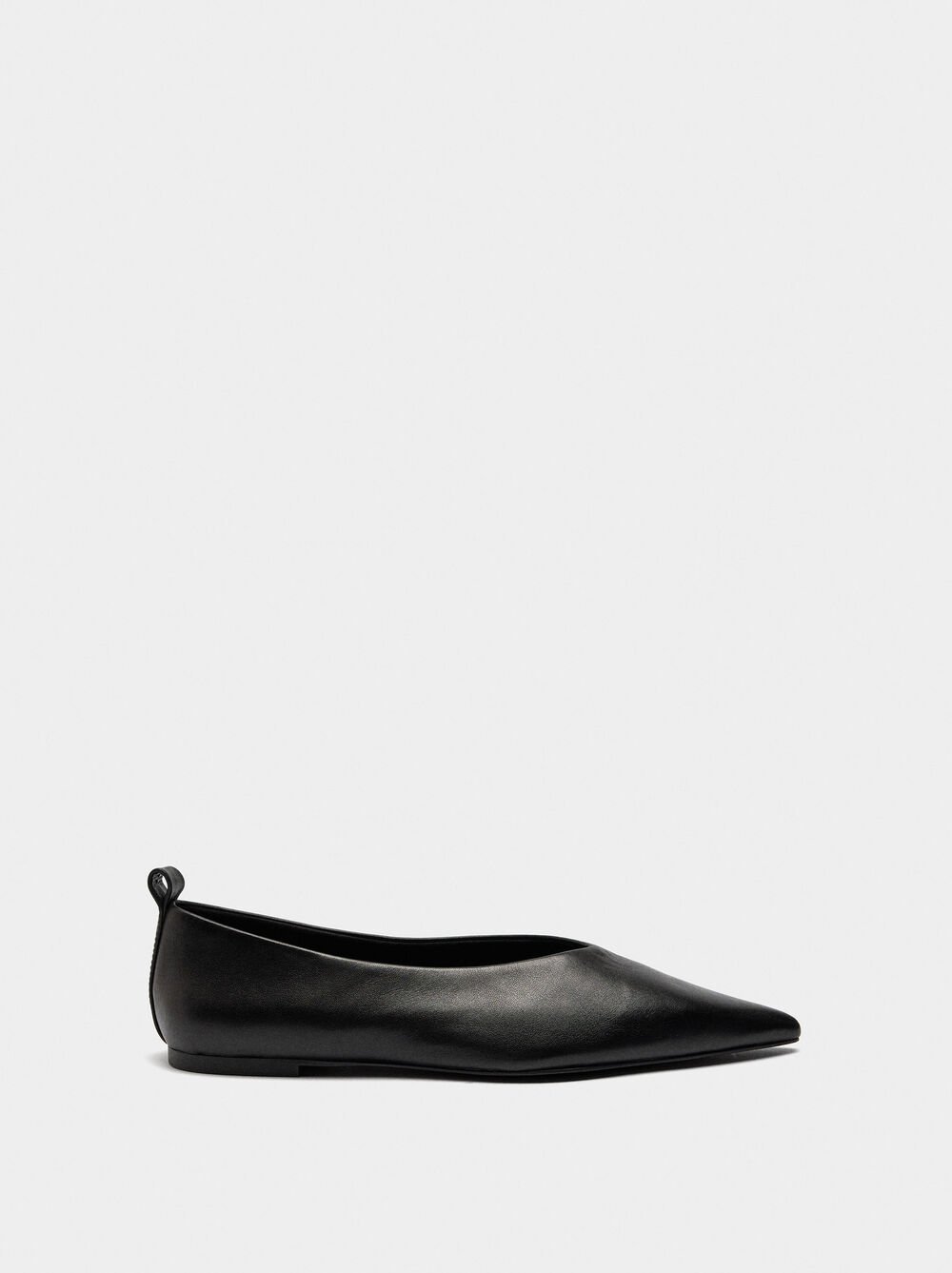 Leather ballet flats