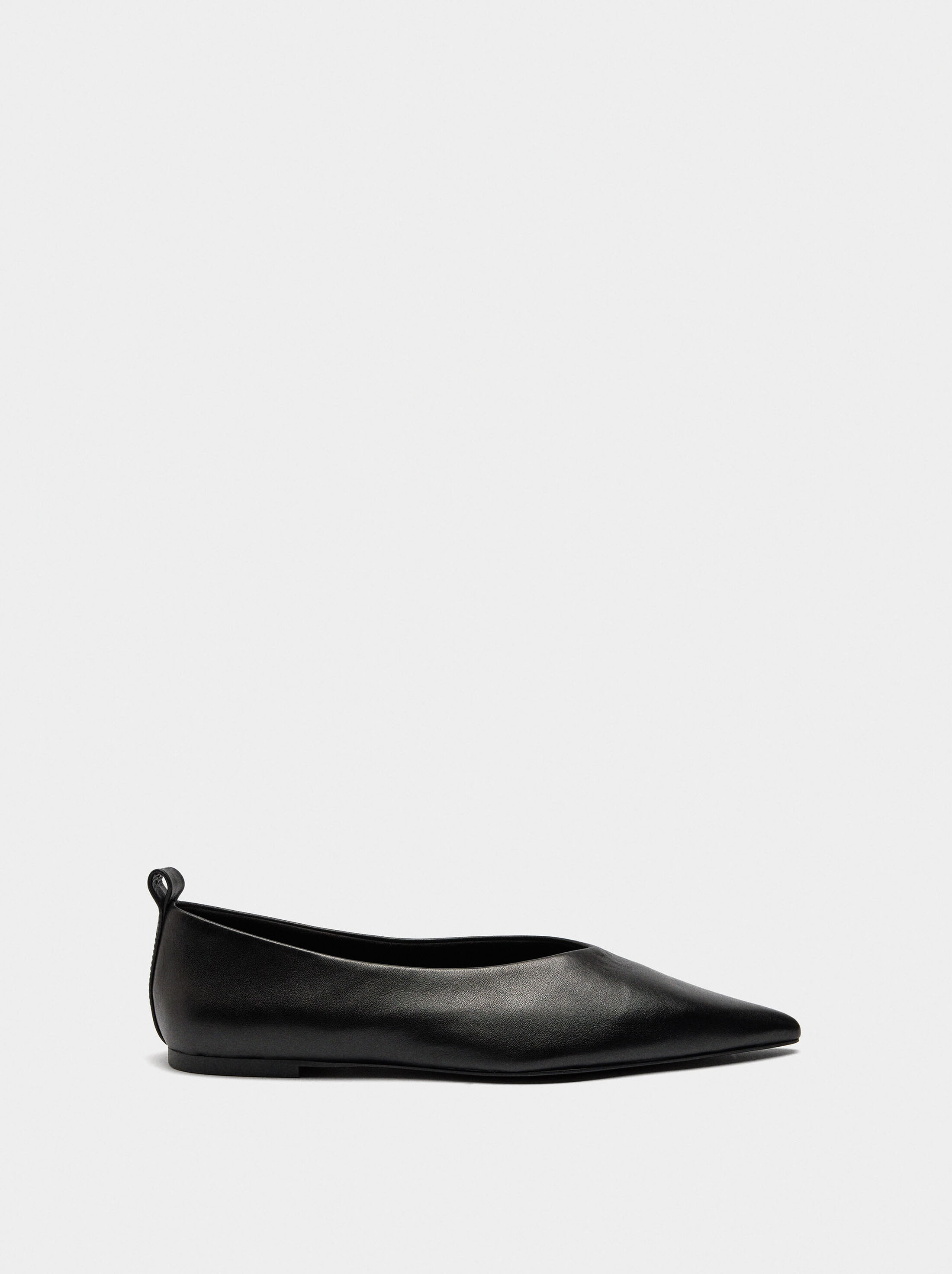 Leather ballet flats image number 2.0