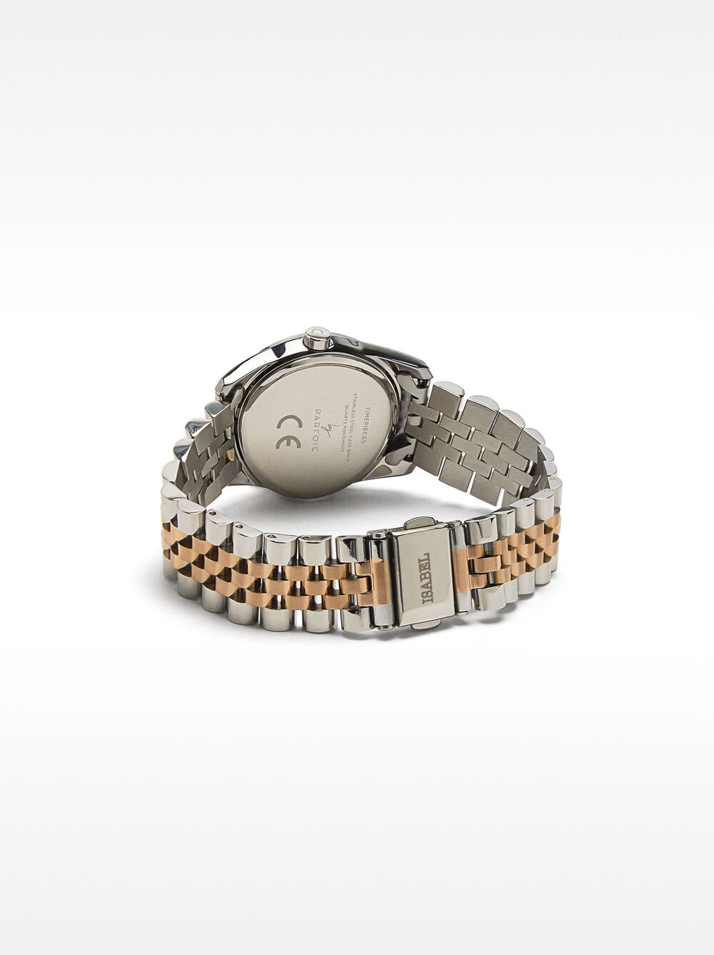 Watch with stainless steel wristband