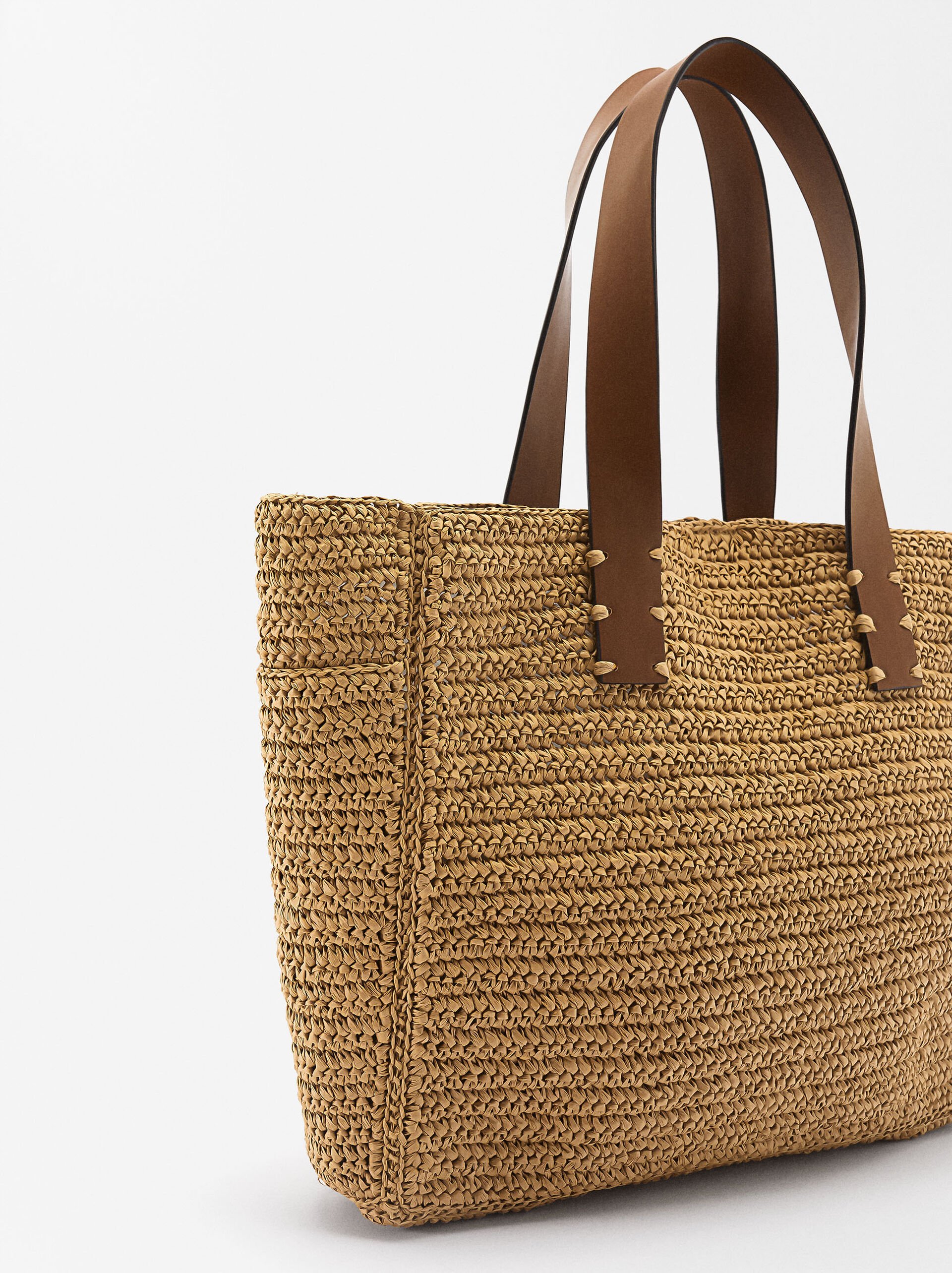 Straw-Effect Tote Bag image number 1.0
