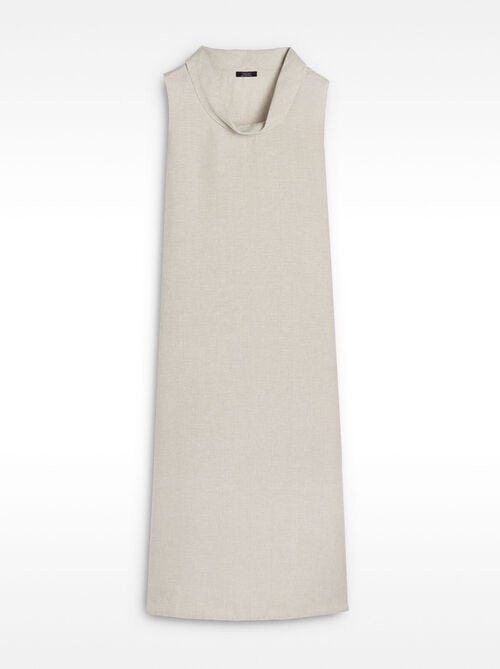 Vestido midi 100% de lino