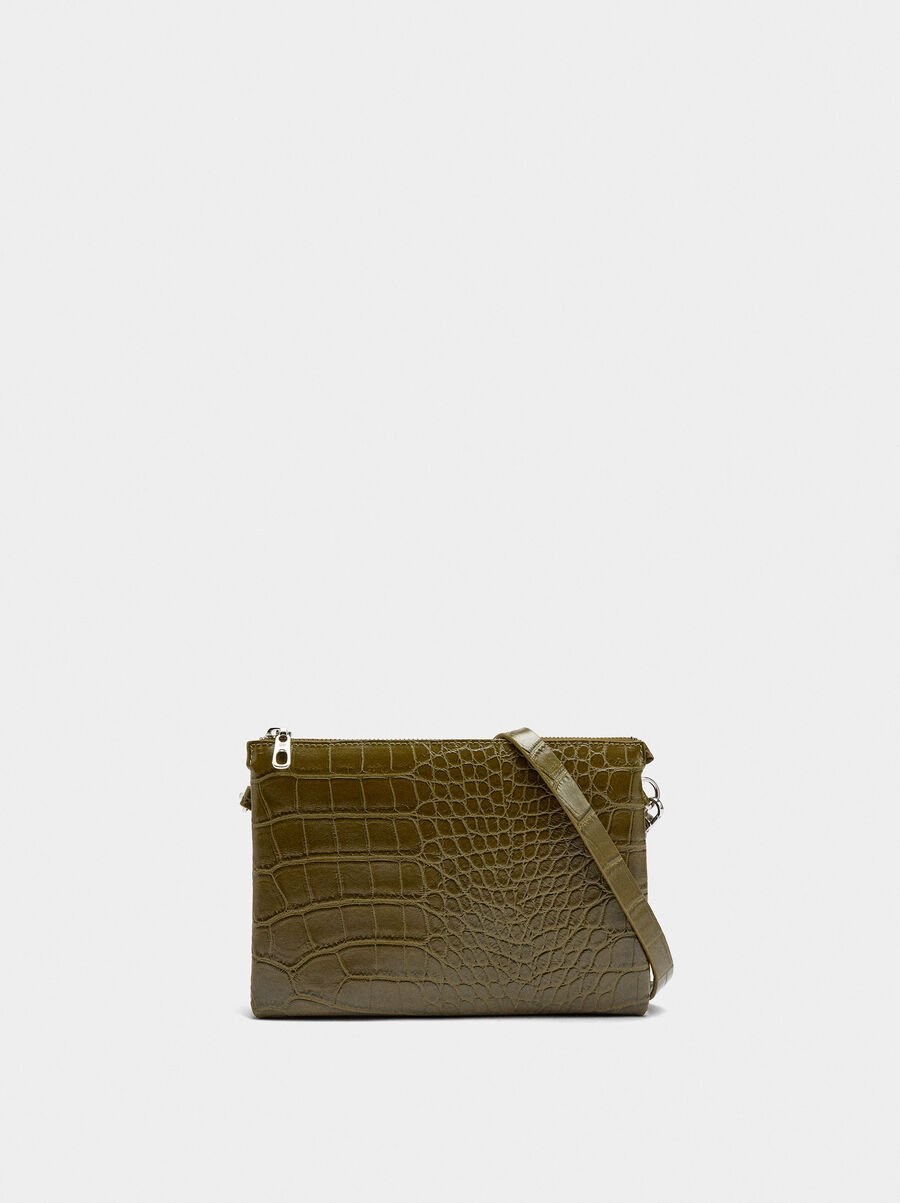 Bolso bandolera con grabado animal