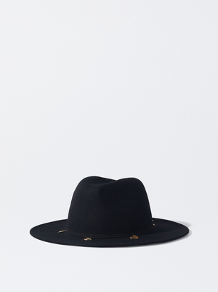 Chapeau En Laine, Noir, hi-res