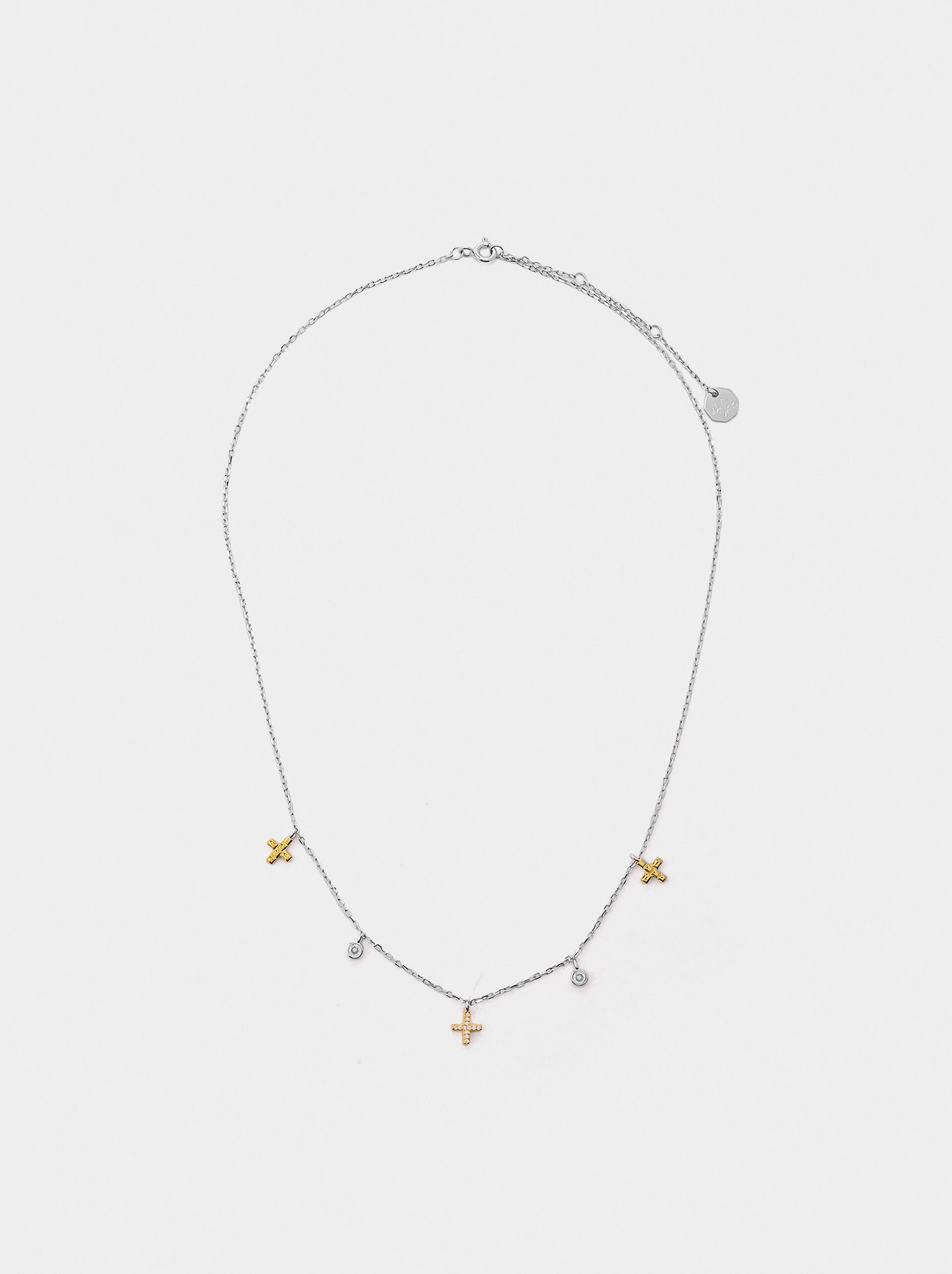 Necklace with zirconia - 925 sterling silver image number 2.0