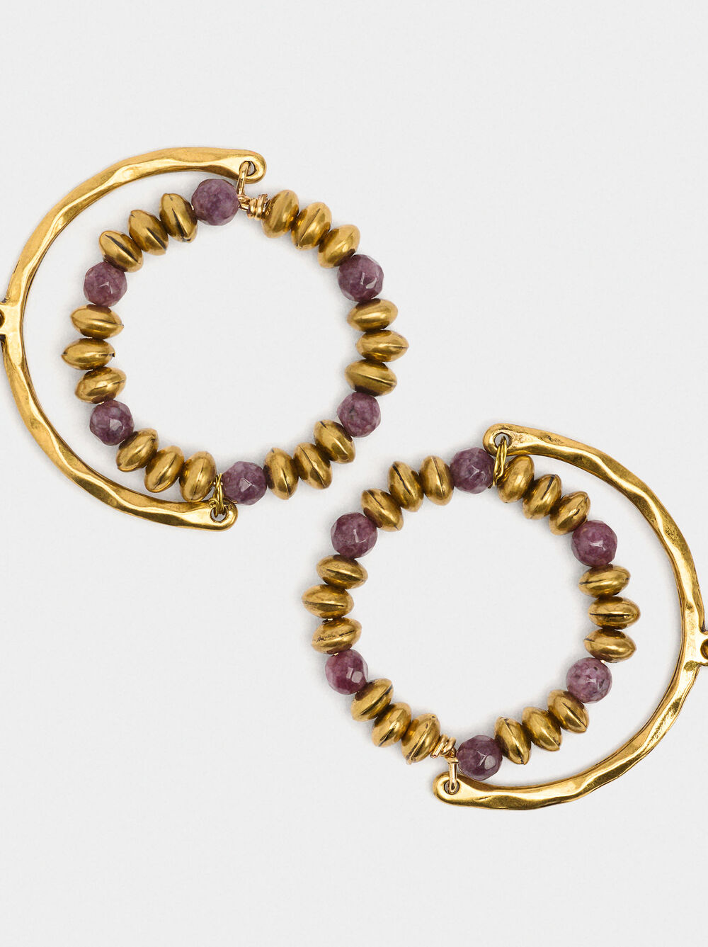 Pendientes de arco con aro