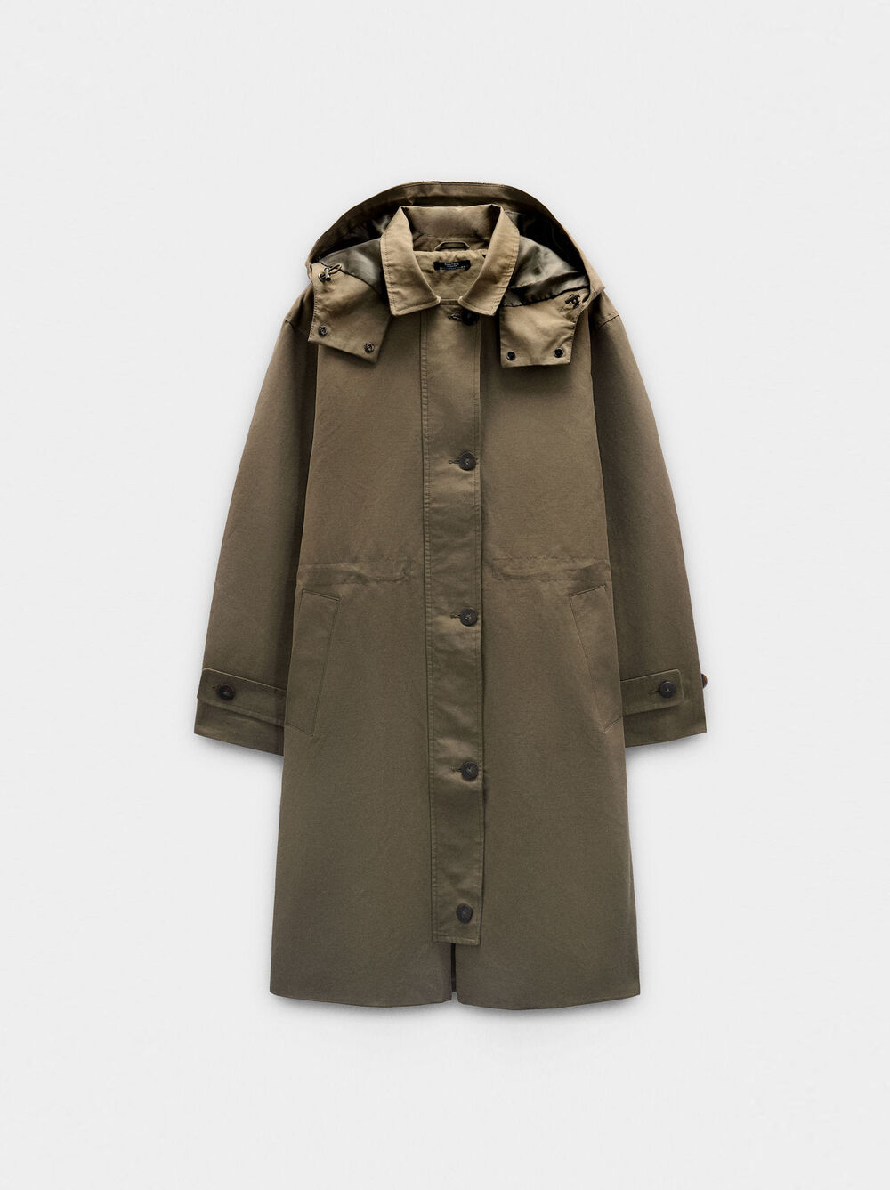 Light parka with hood