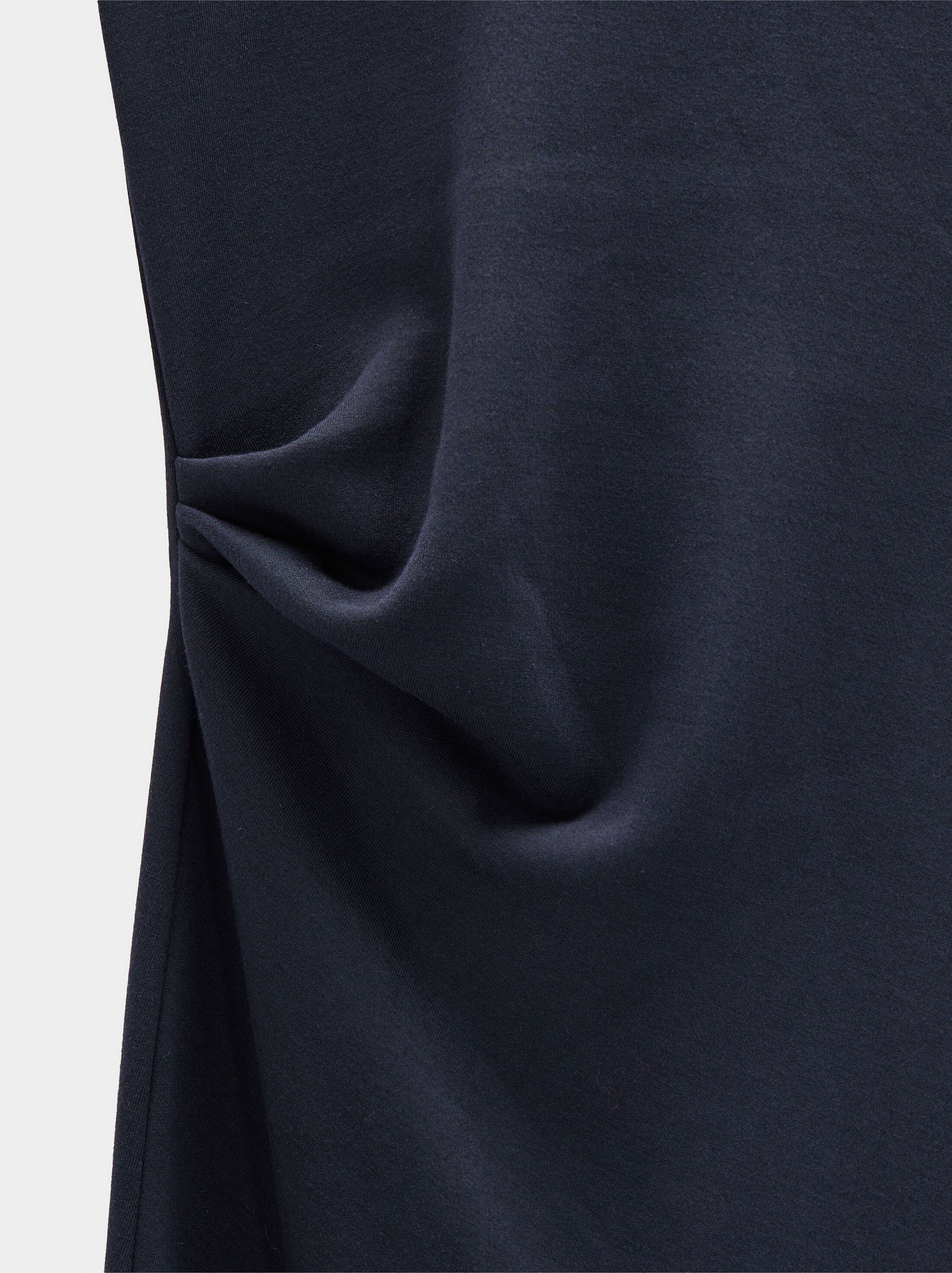 Vestit midi amb drapejat image number 6.0