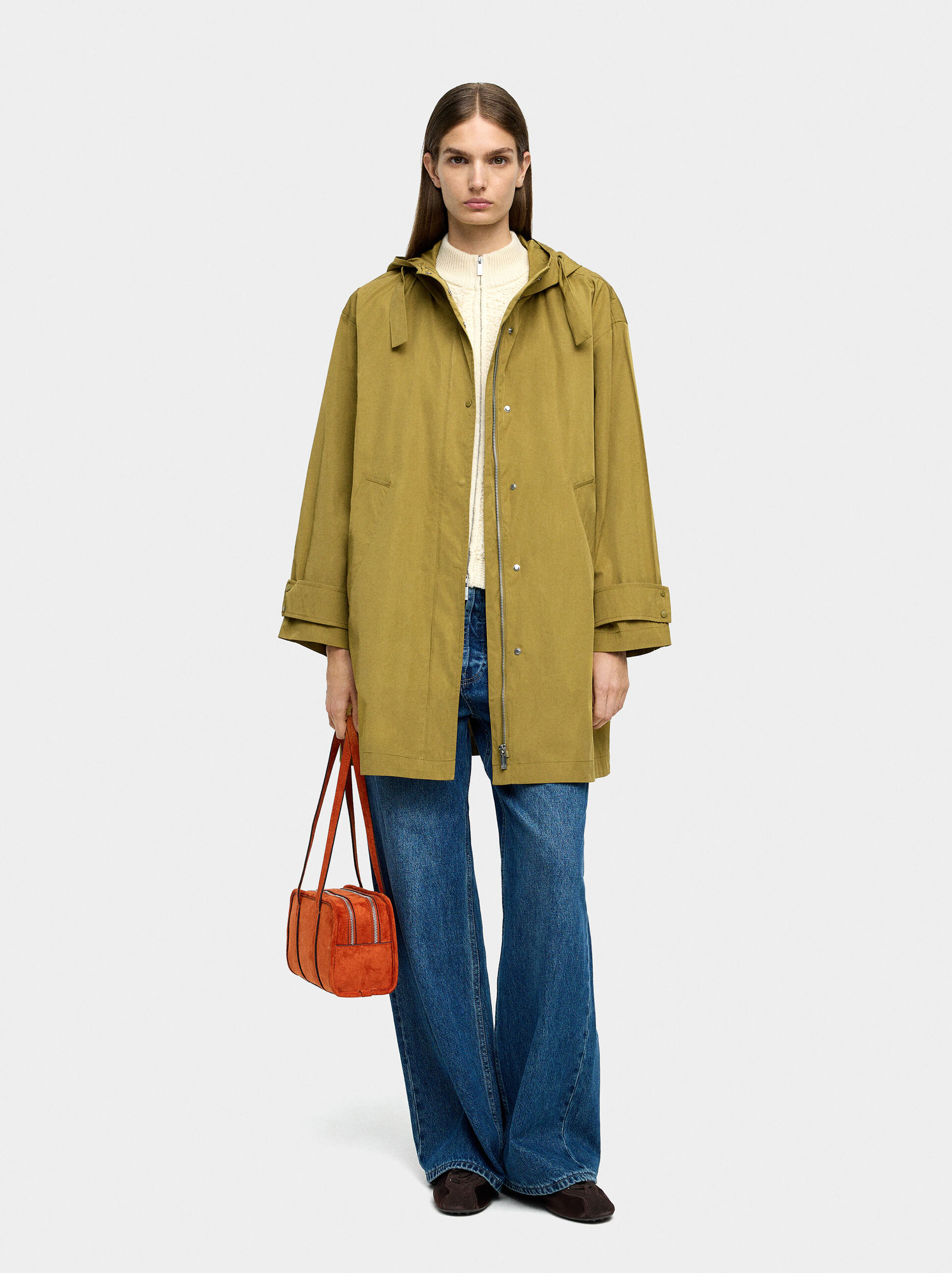 Light parka with hood image number 0.0