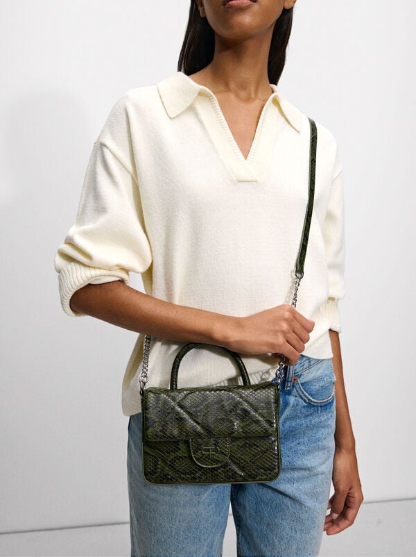 Animal print handbag