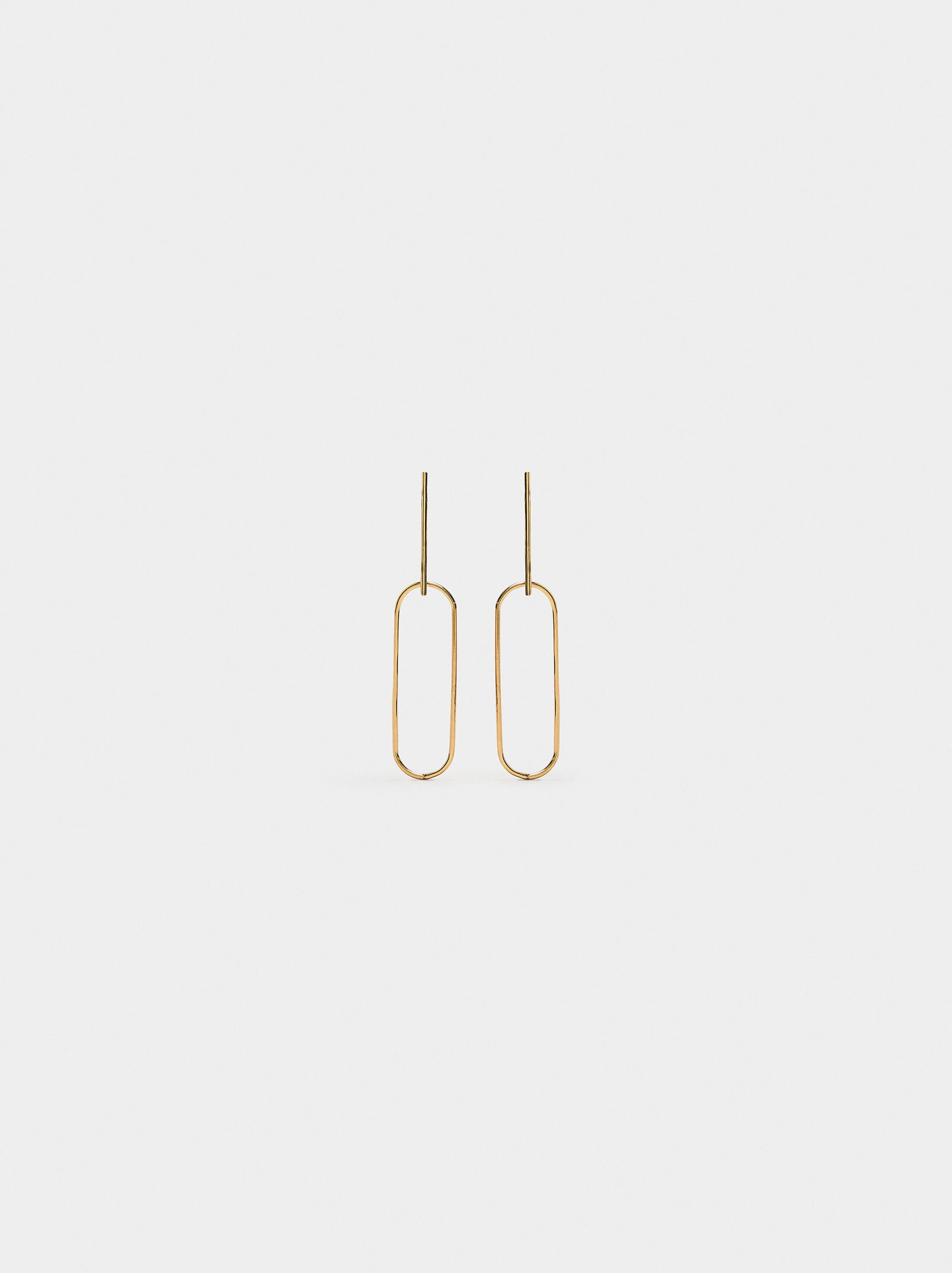 Pendientes de barra con aro alargado image number 0.0