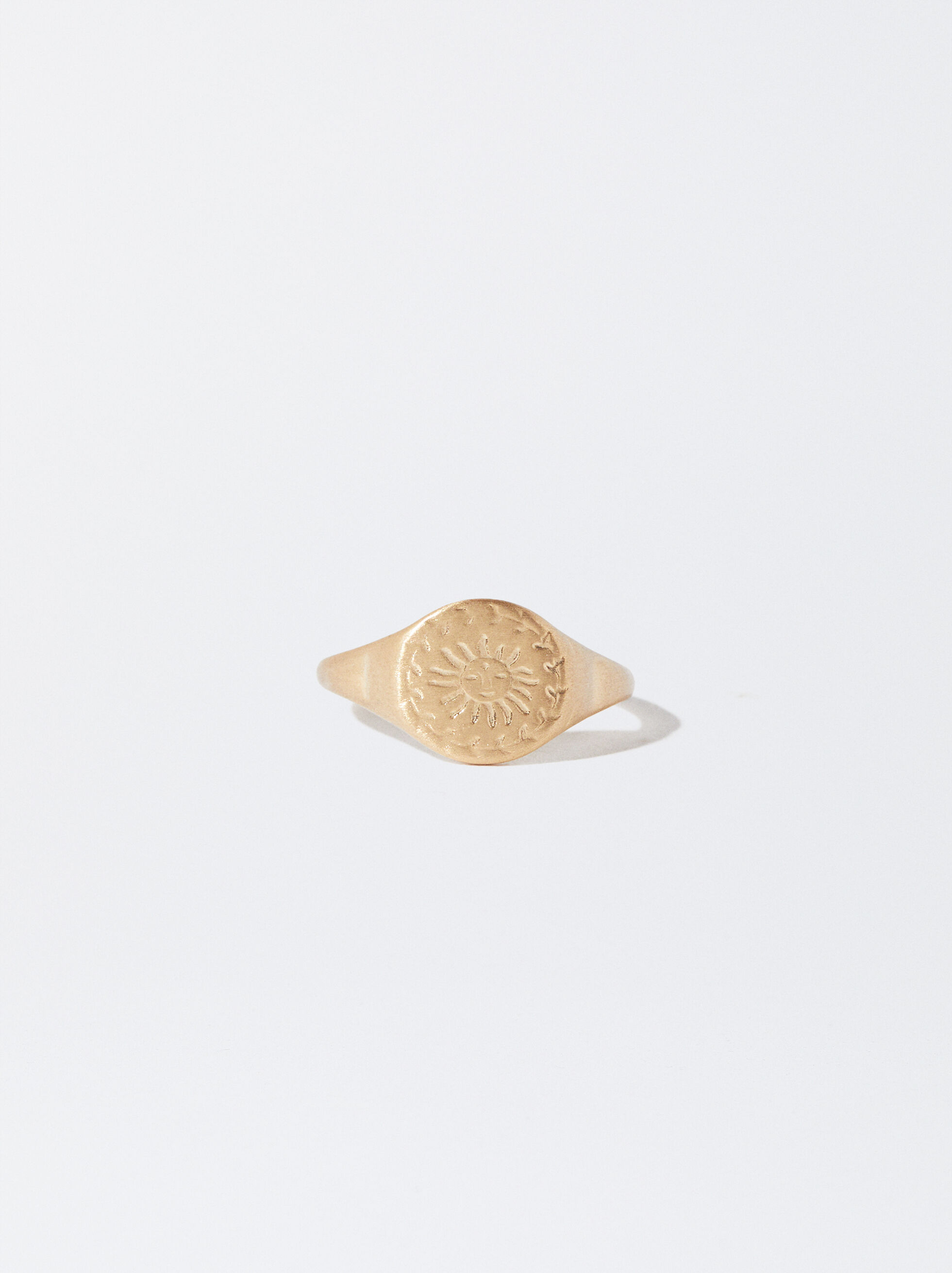 Anillo clearance sello dorado
