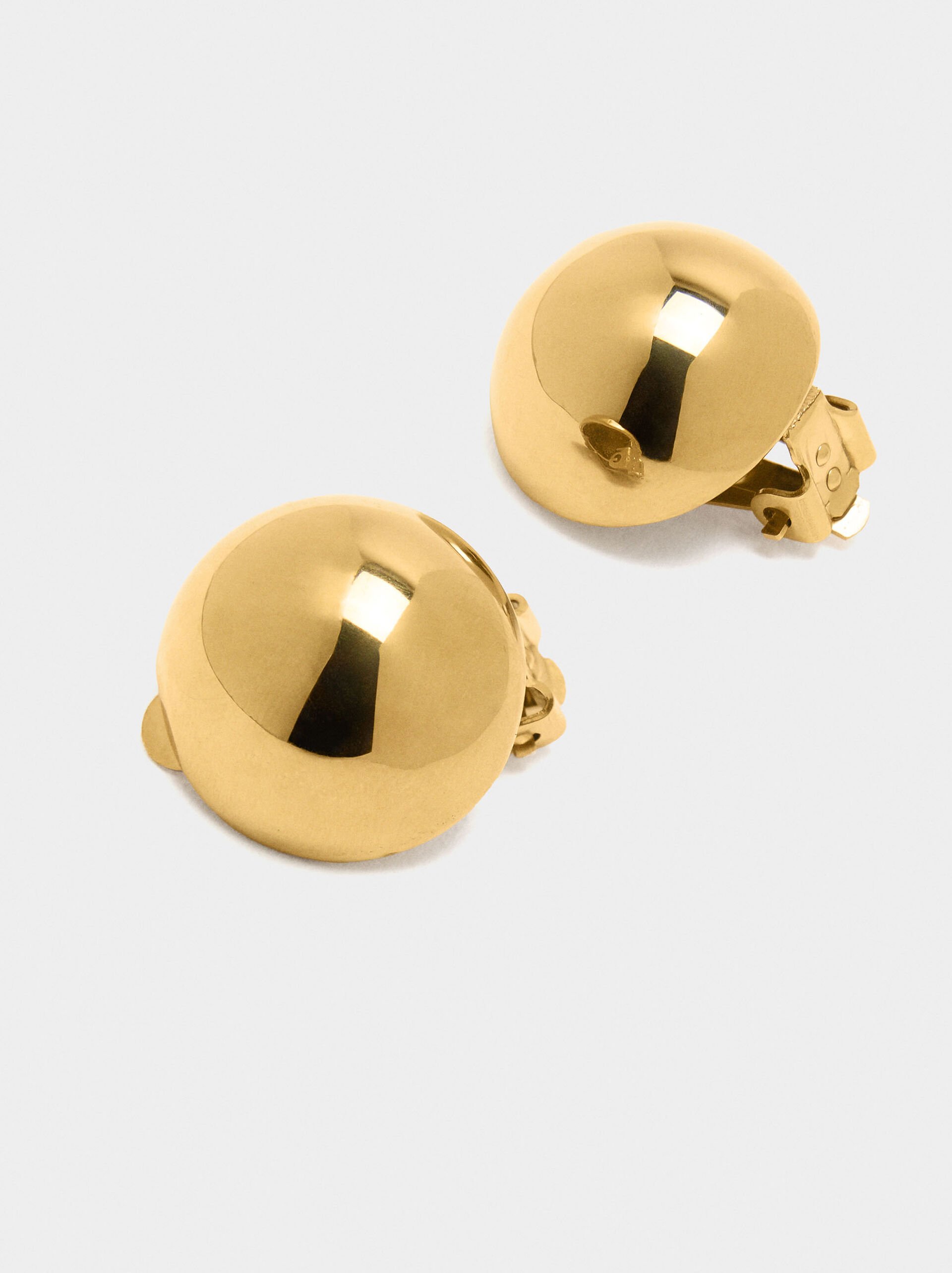 Pendientes esfera - acero inoxidable image number 2.0