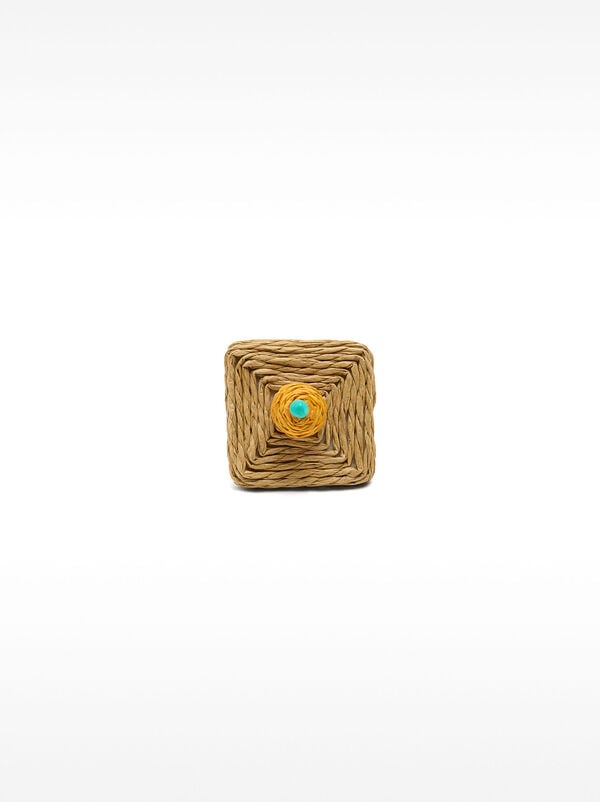 Maxi straw effect ring