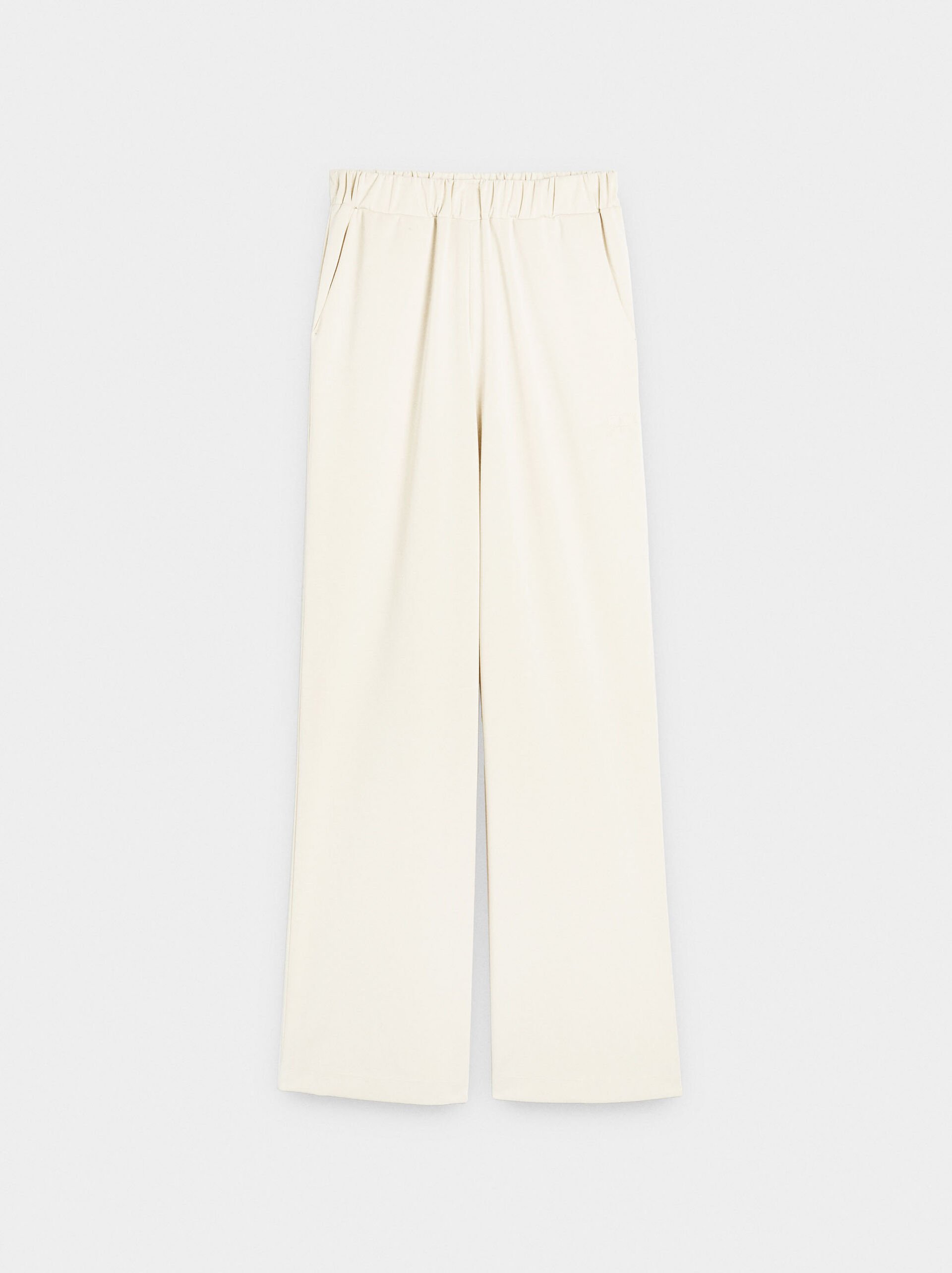 Loose-fitting trousers with elastic waistband soft touch image number 4.0