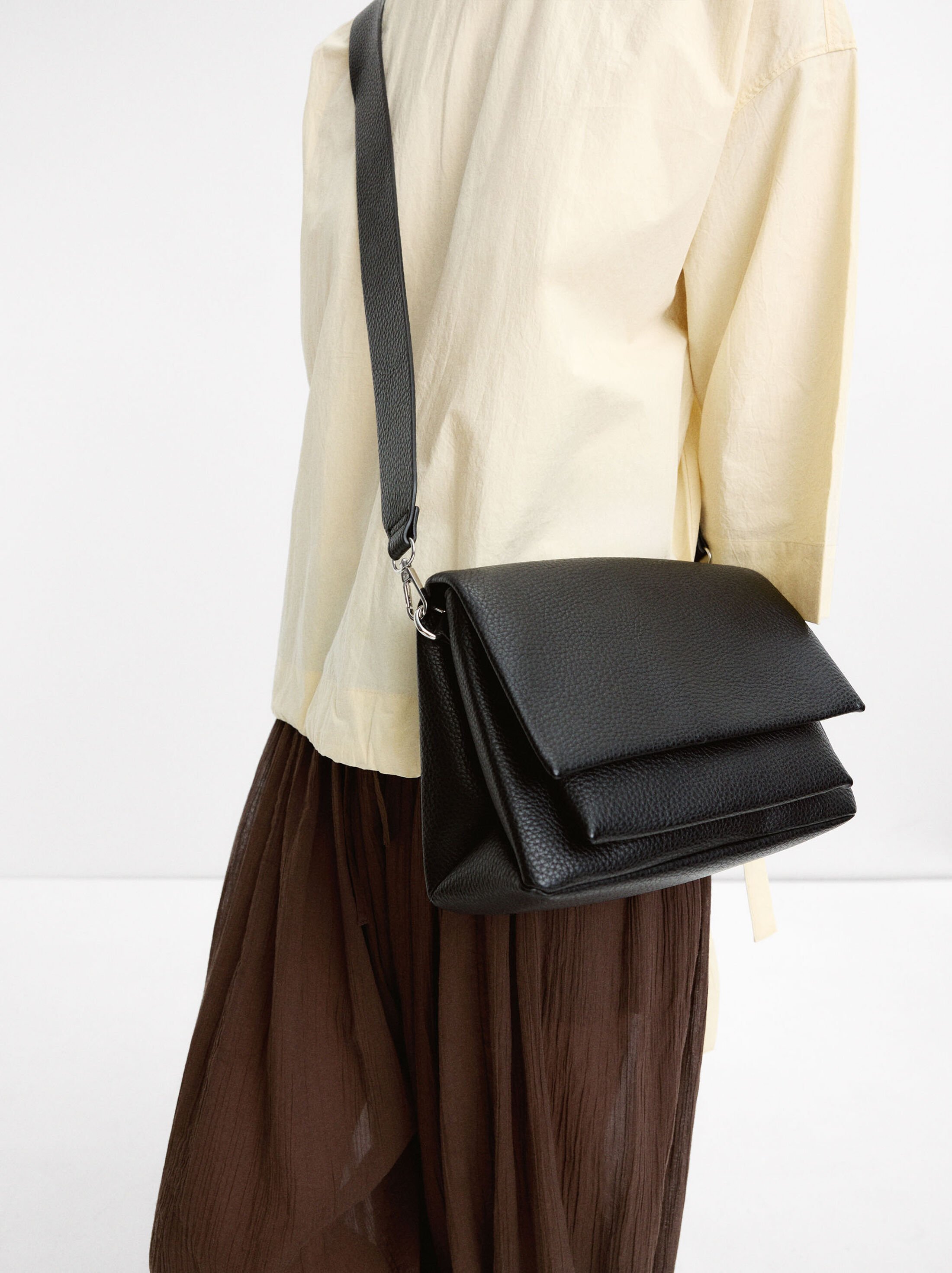 Crossbody bag with flap image number 0.0