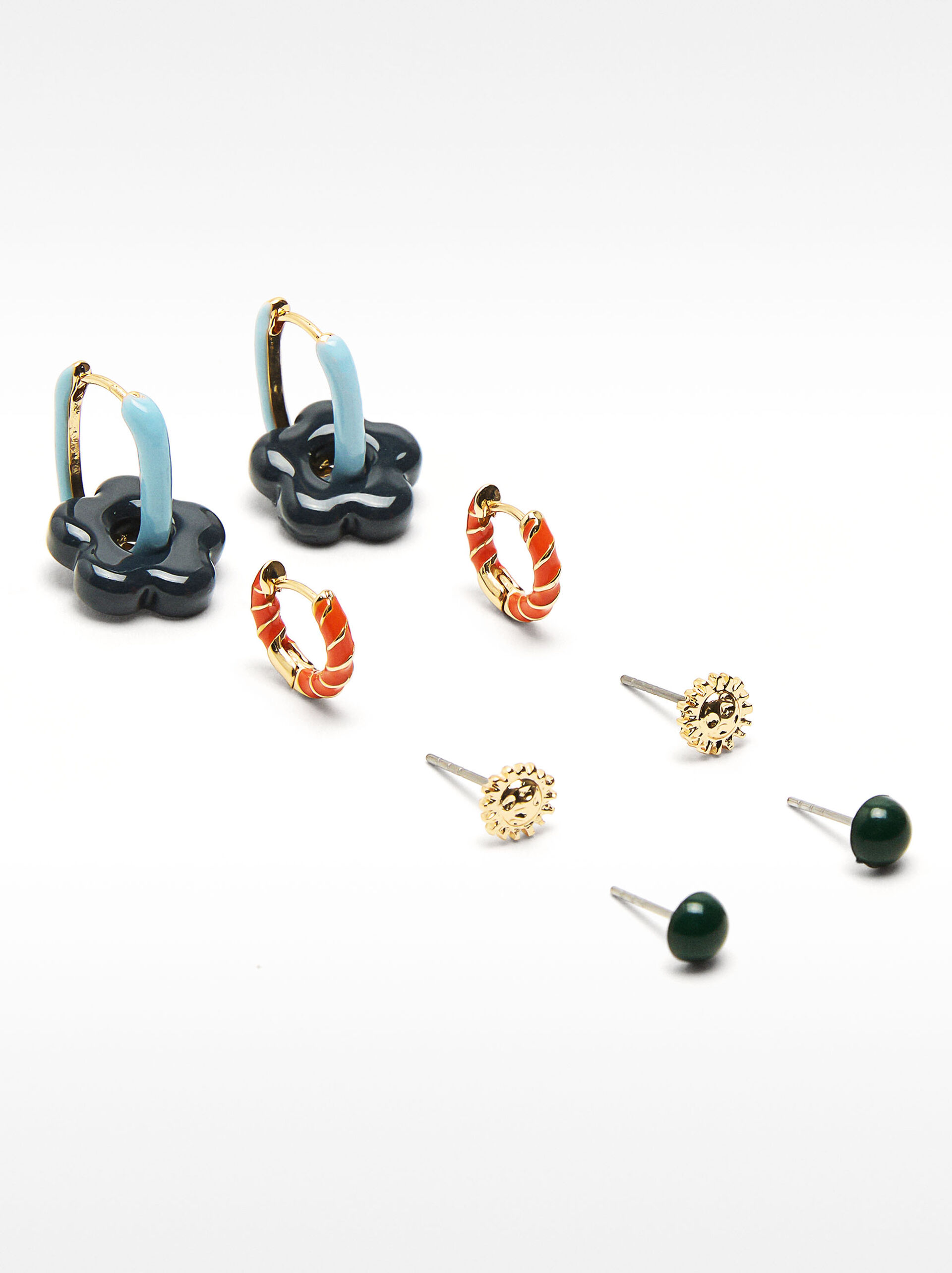 Set of earrings with enamel image number 0.0
