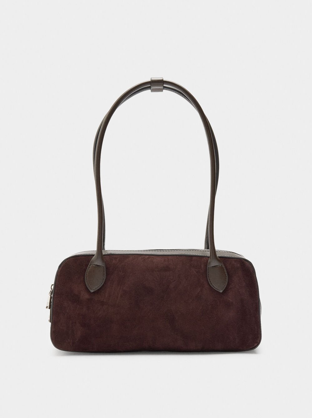 Shoulder bag with leather details