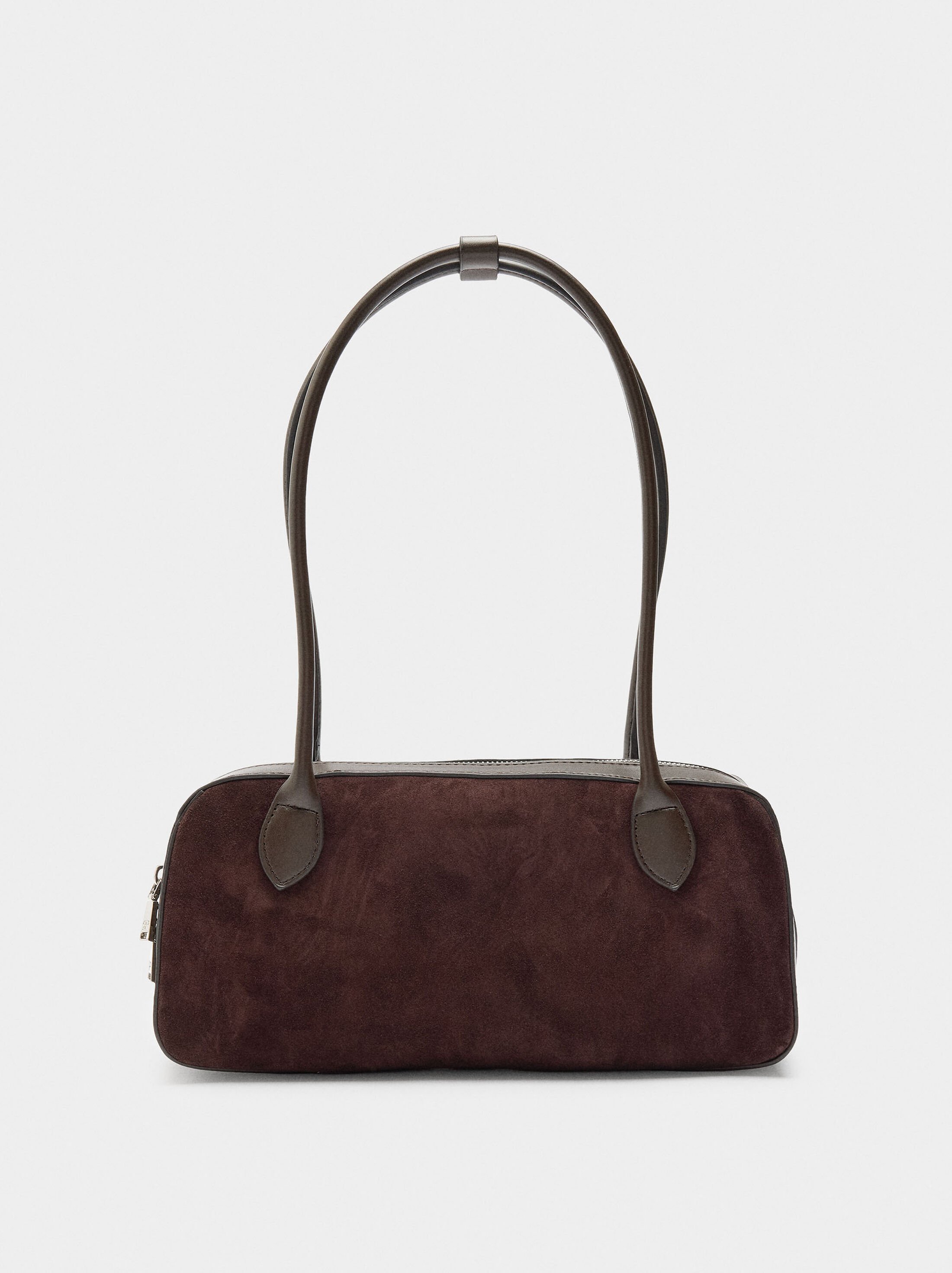 Shoulder bag with leather details image number 0.0