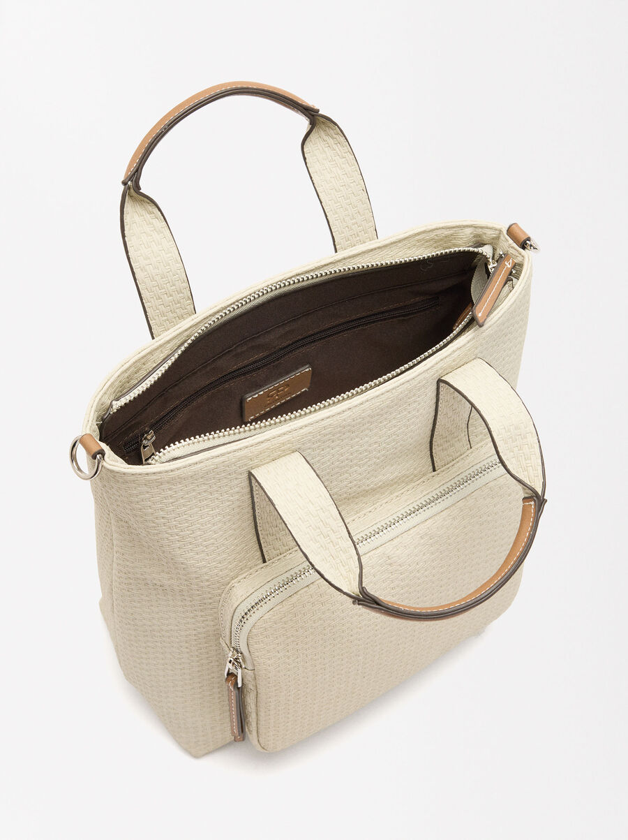 Backpack with texture