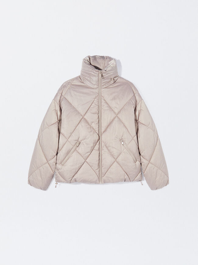 Padded Jacket With High Neck image number 0.0