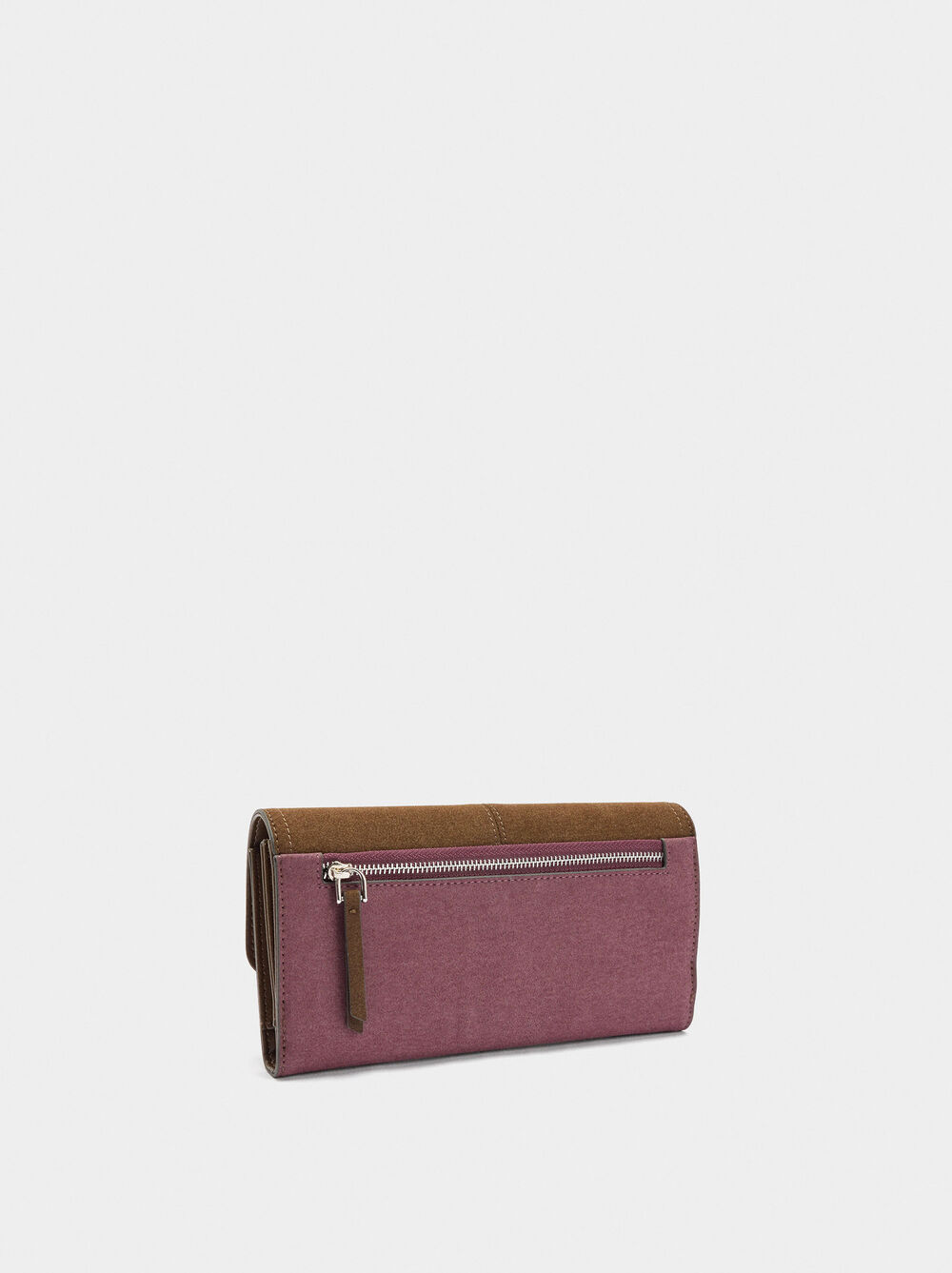 Leather-effect wallet with flap