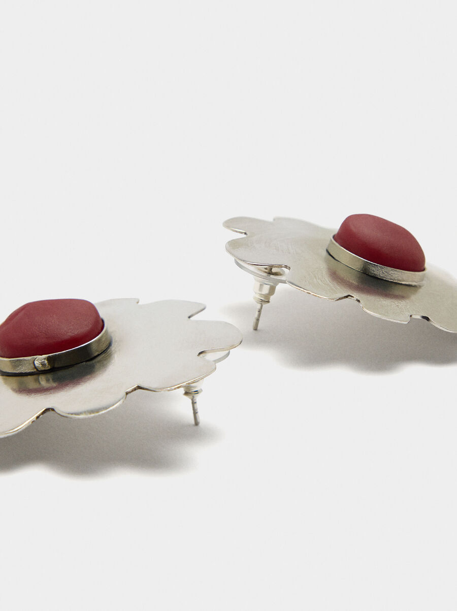 Pendientes maxi de flor