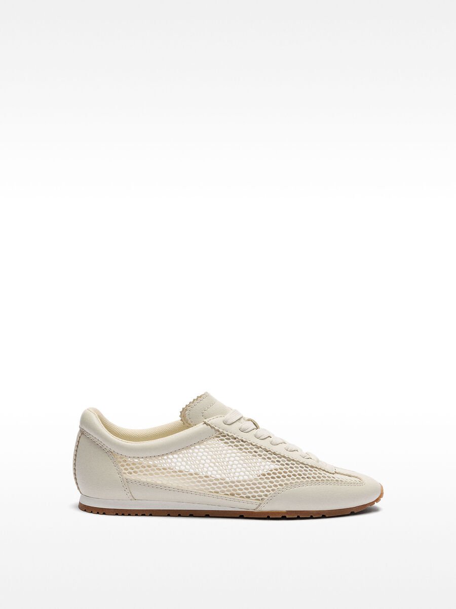 Monochromatic mesh sneakers