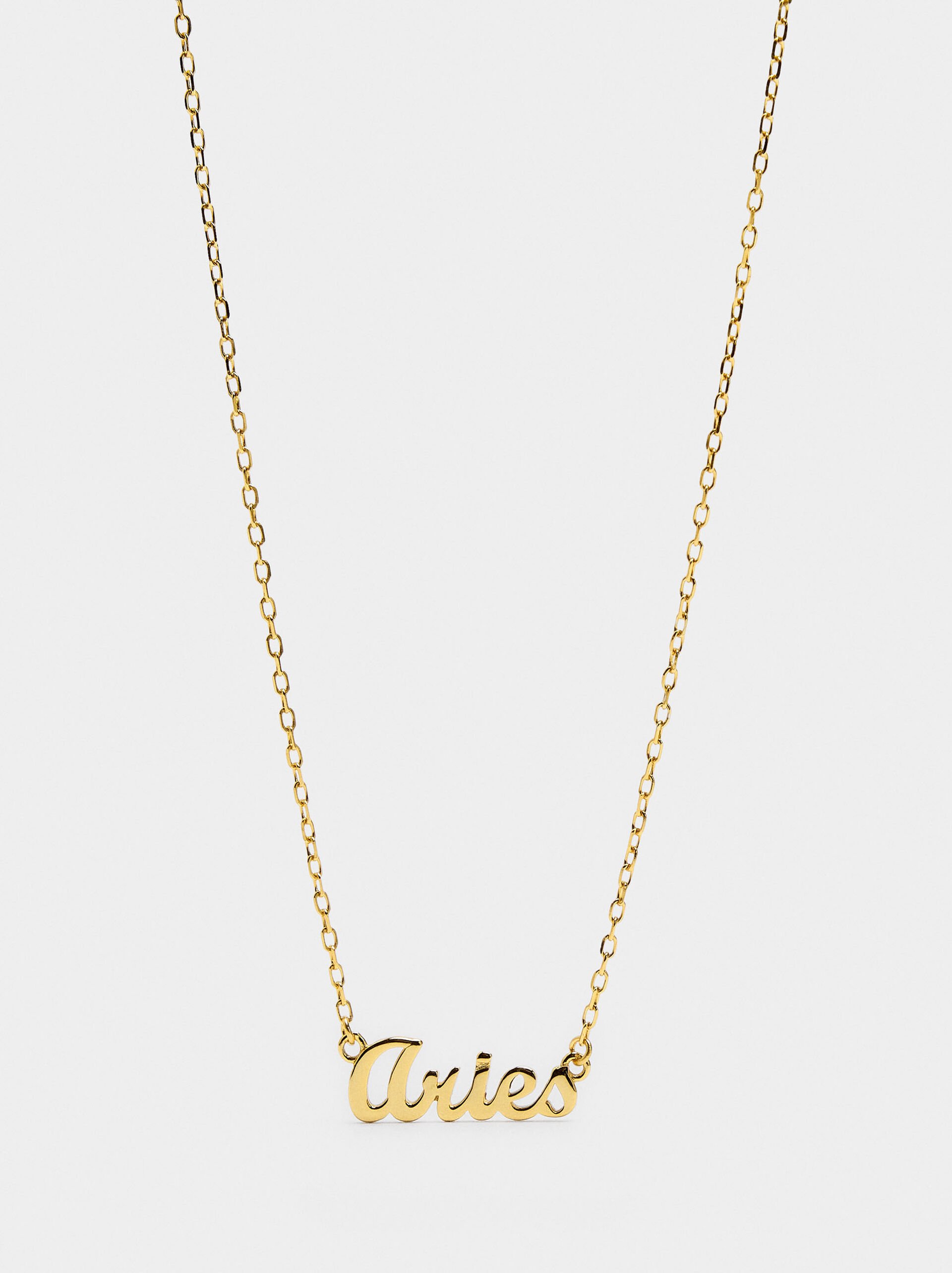 Collier signe du zodiaque BÉLIER - argent sterling 925 image number 0.0