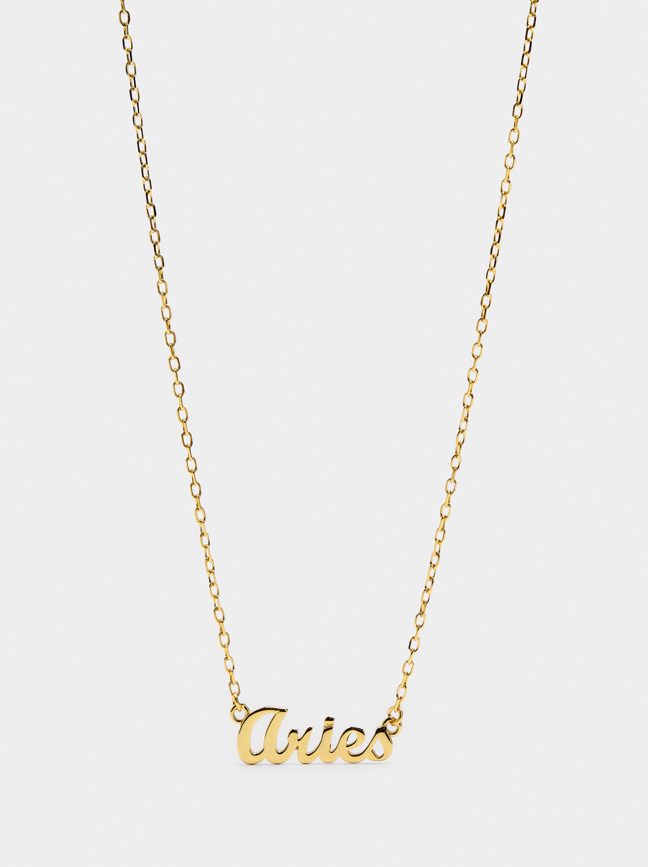 Necklace with zodiac sign PISCES - 925 sterling silver image number 0.0