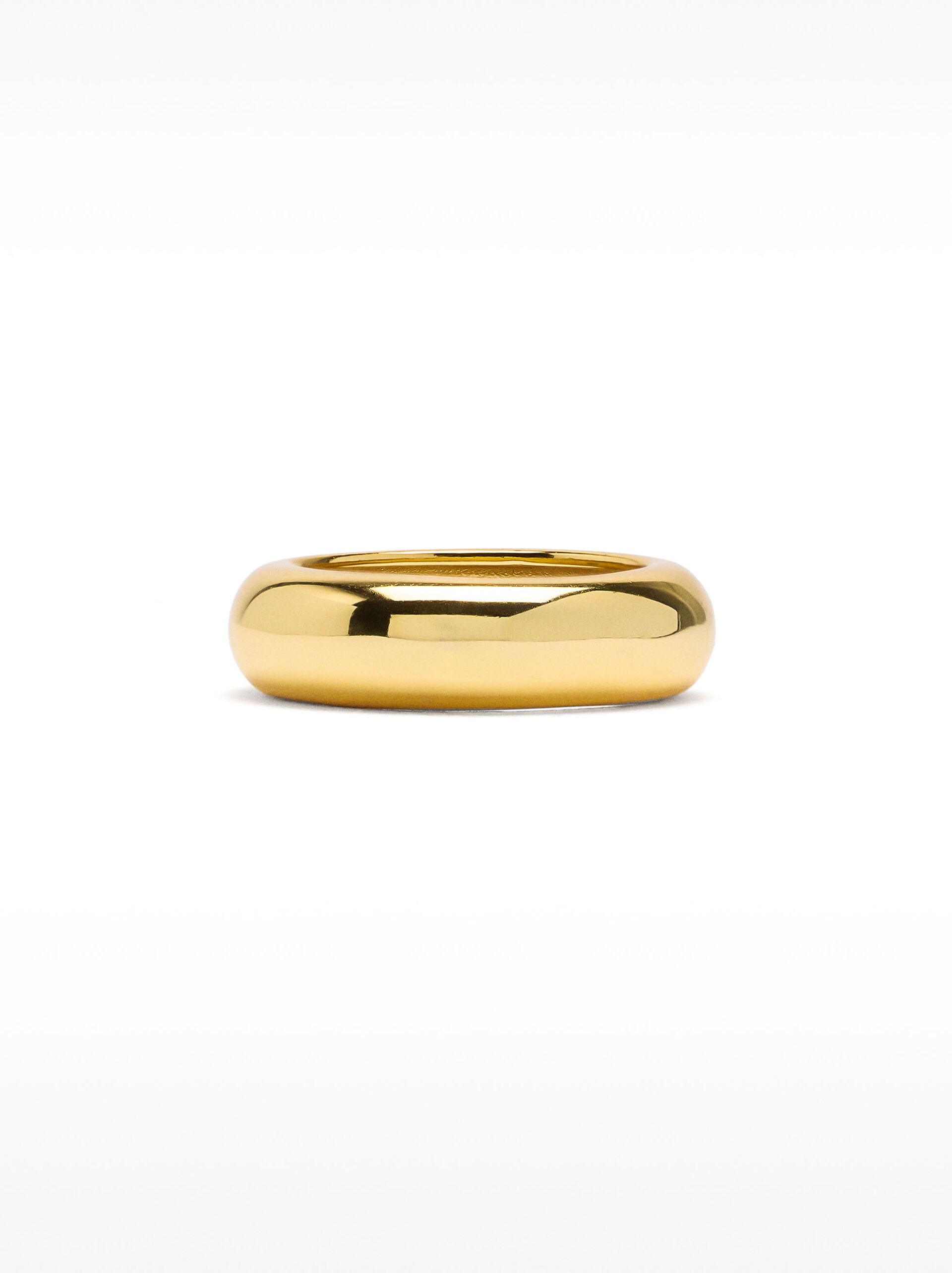 Anello arrotondato liscio - argento sterling 925 image number 4.0