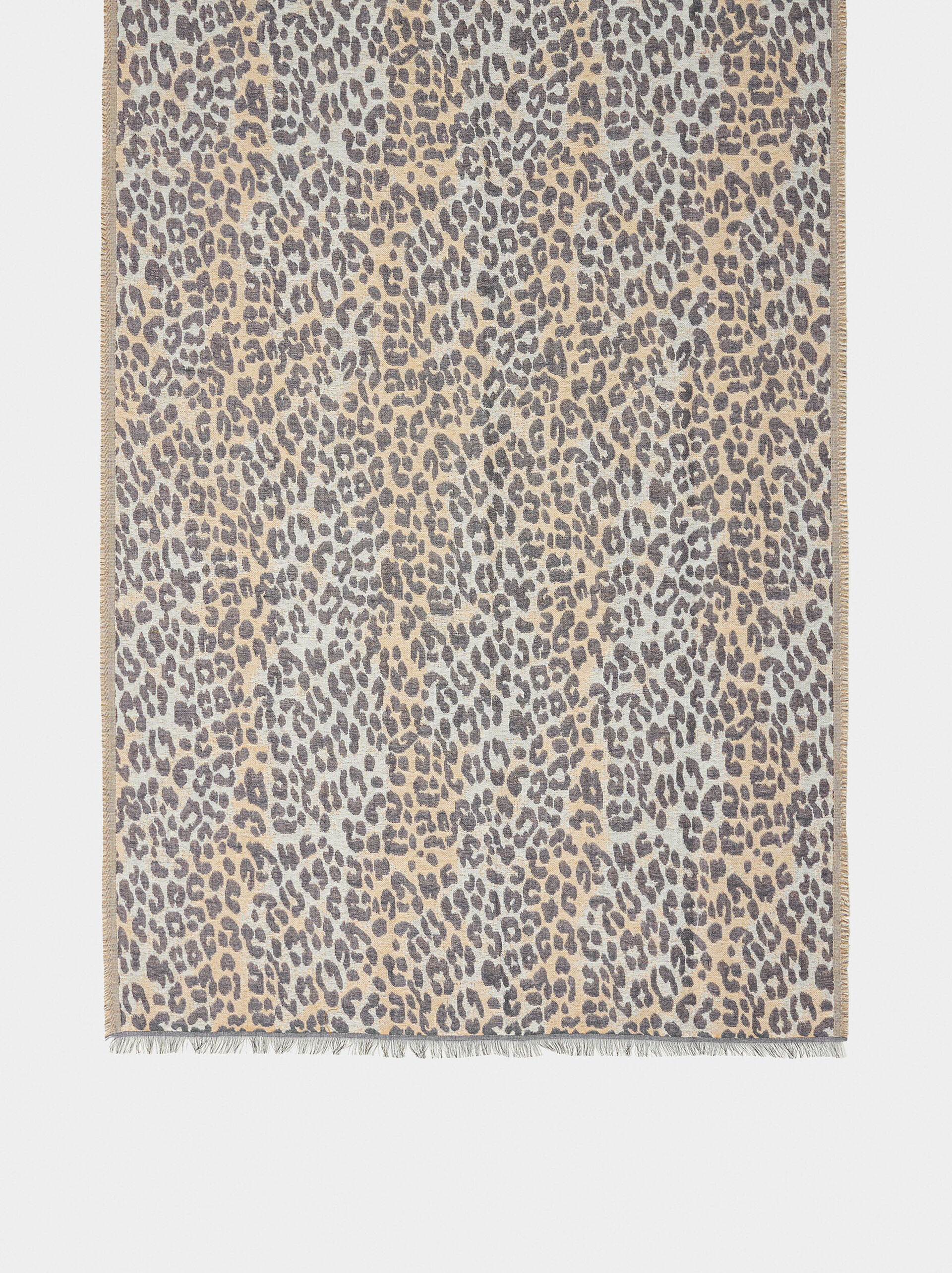 Scarf with animal printed image number 3.0